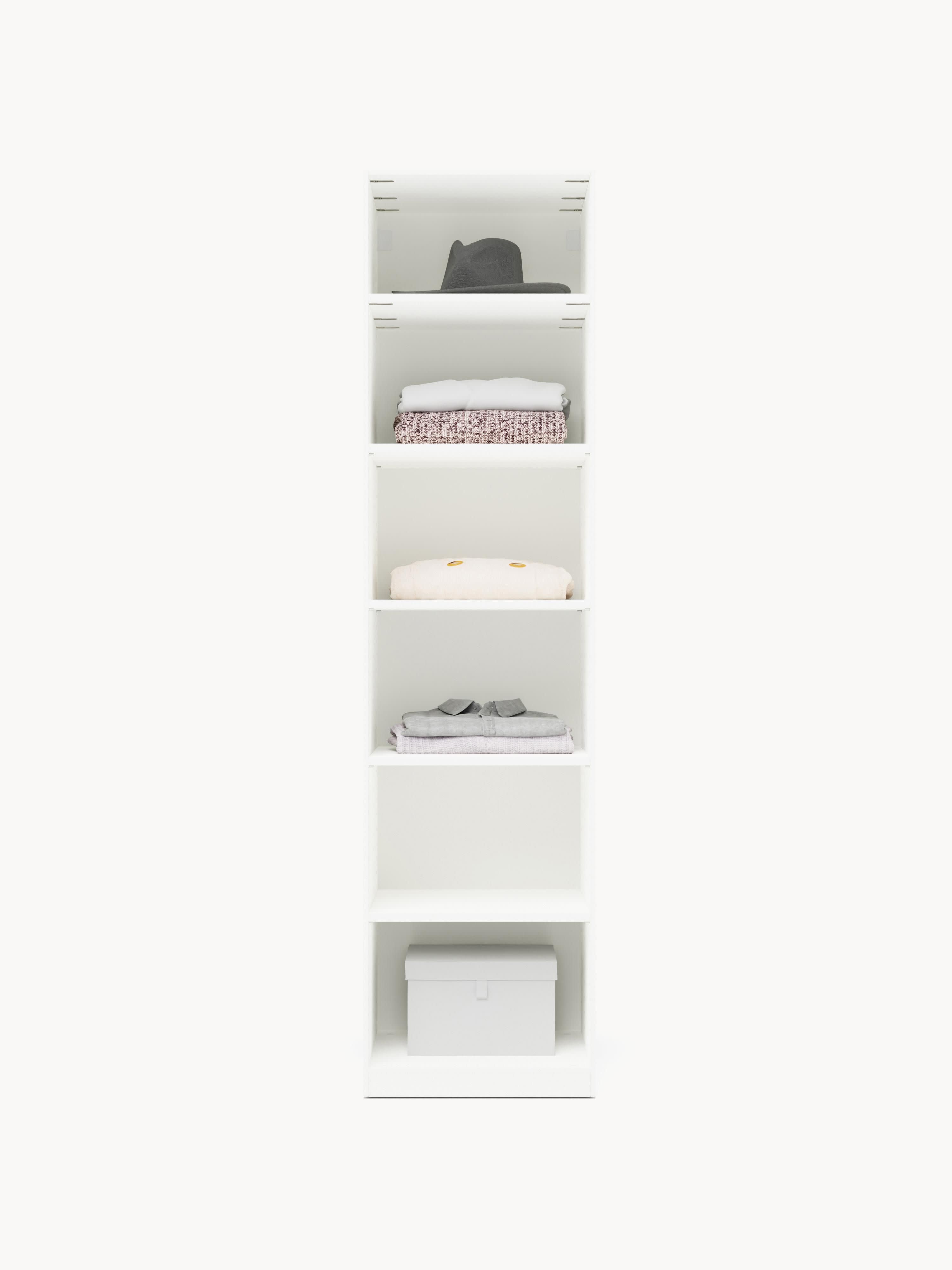 Simone Modular Revolving Door Wardrobe, 50 cm Wide, in various sizes