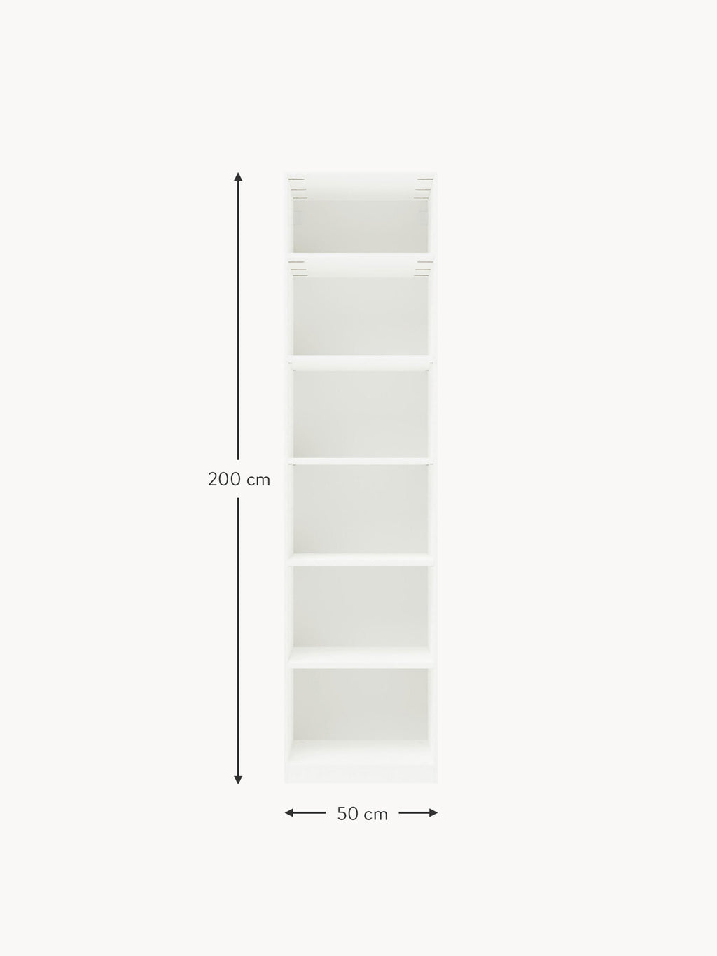 Simone Modular Revolving Door Wardrobe, 50 cm Wide, in various sizes
