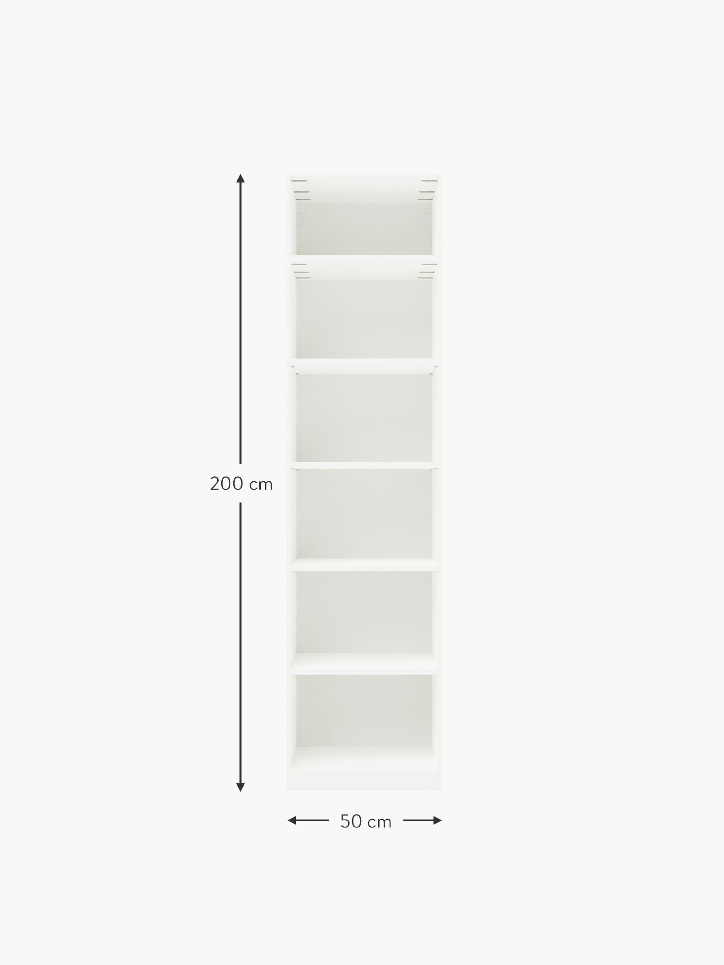 Simone Modular Revolving Door Wardrobe, 50 cm Wide, in various sizes