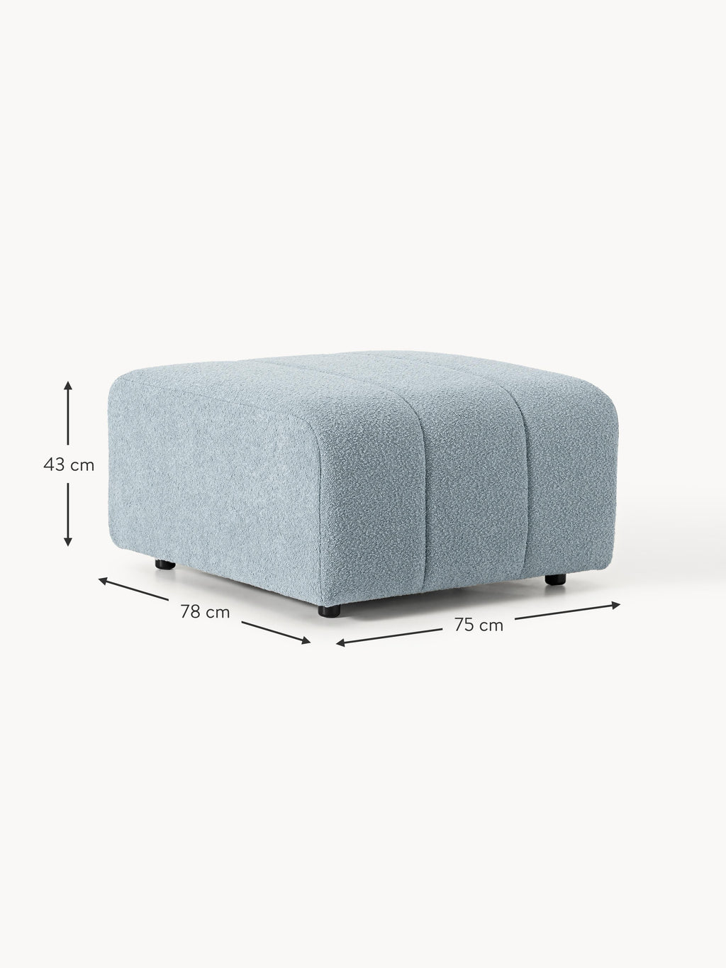 Lena Bouclé Ottoman