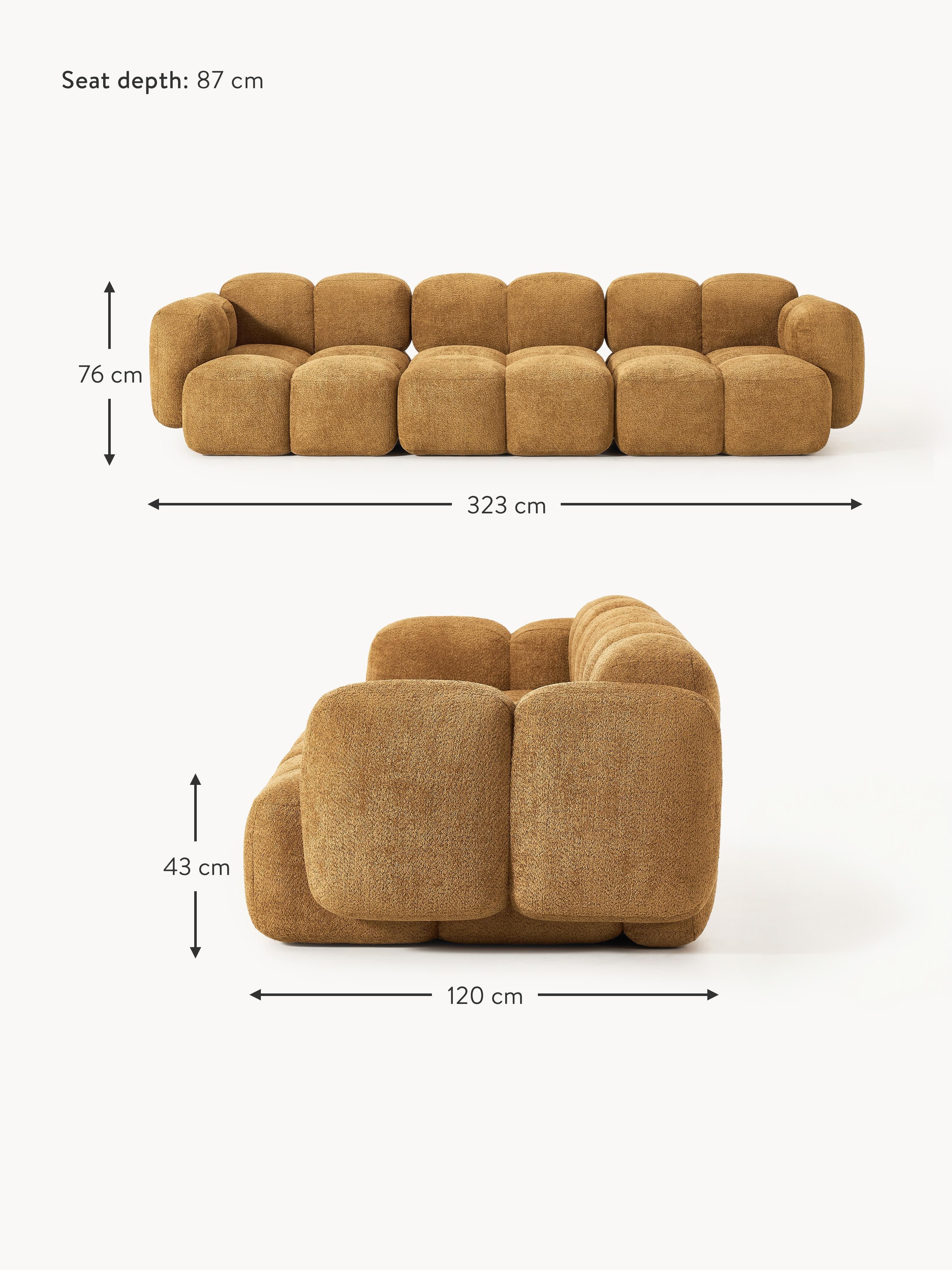 Tayla Modular Teddy-Bouclé Sofa (4-seater)