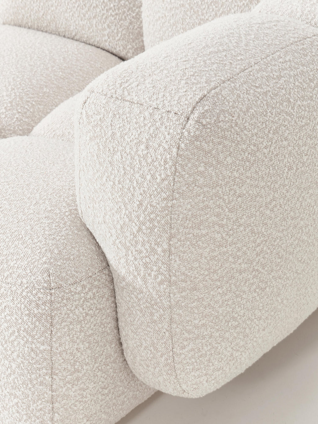 Tayla Bouclé Modular Sofa (4-seater) with Ottoman (left/right)