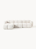 Gallery image 1 - Bouclé Modular Sofa Tayla (4-seater) with Ottoman (left/right)