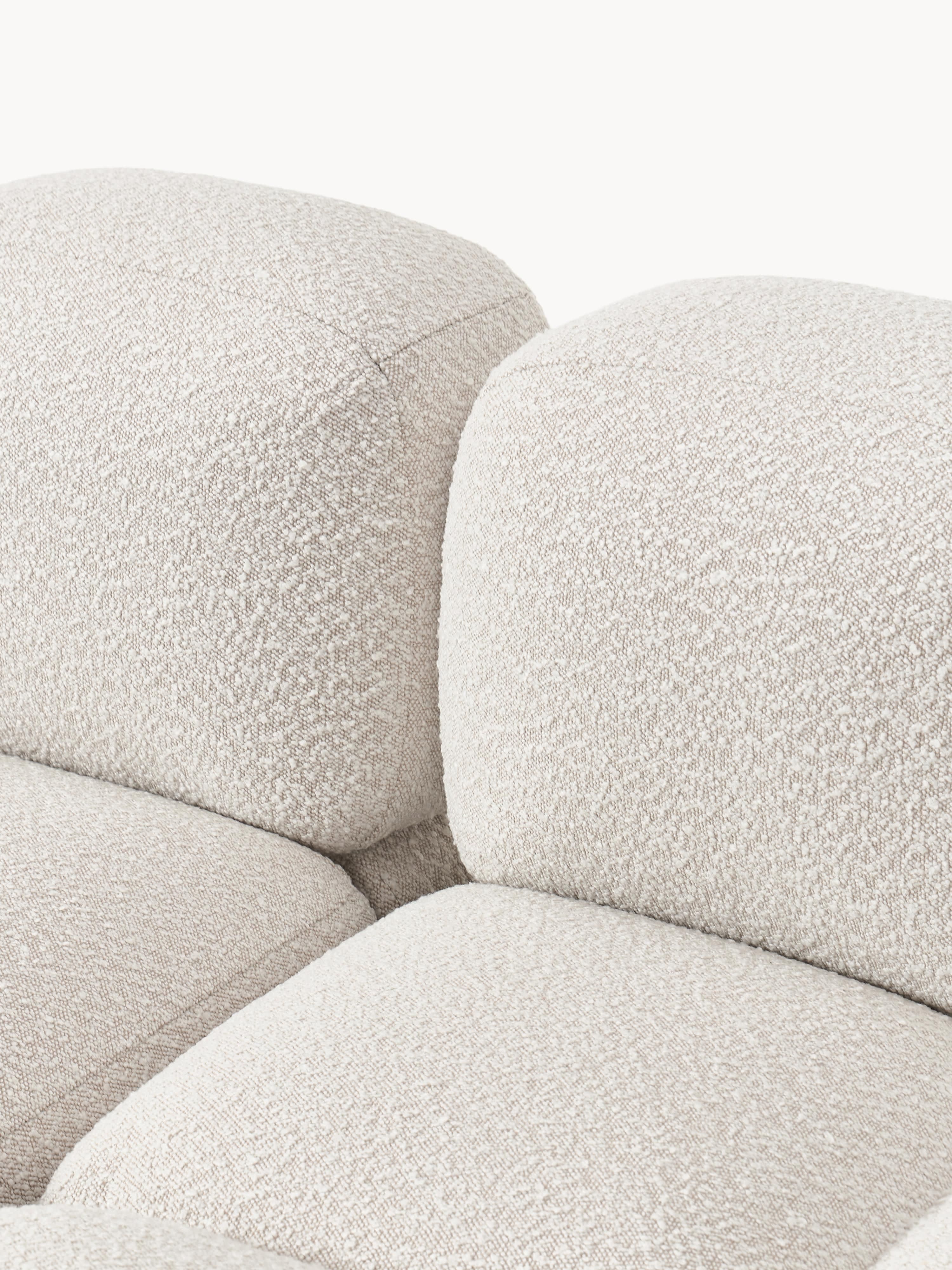 Tayla Bouclé Modular Sofa (4-seater) with Ottoman (left/right)