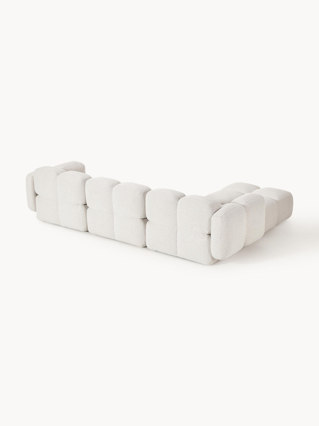 Tayla Bouclé Modular Sofa (4-seater) with Ottoman (left/right)