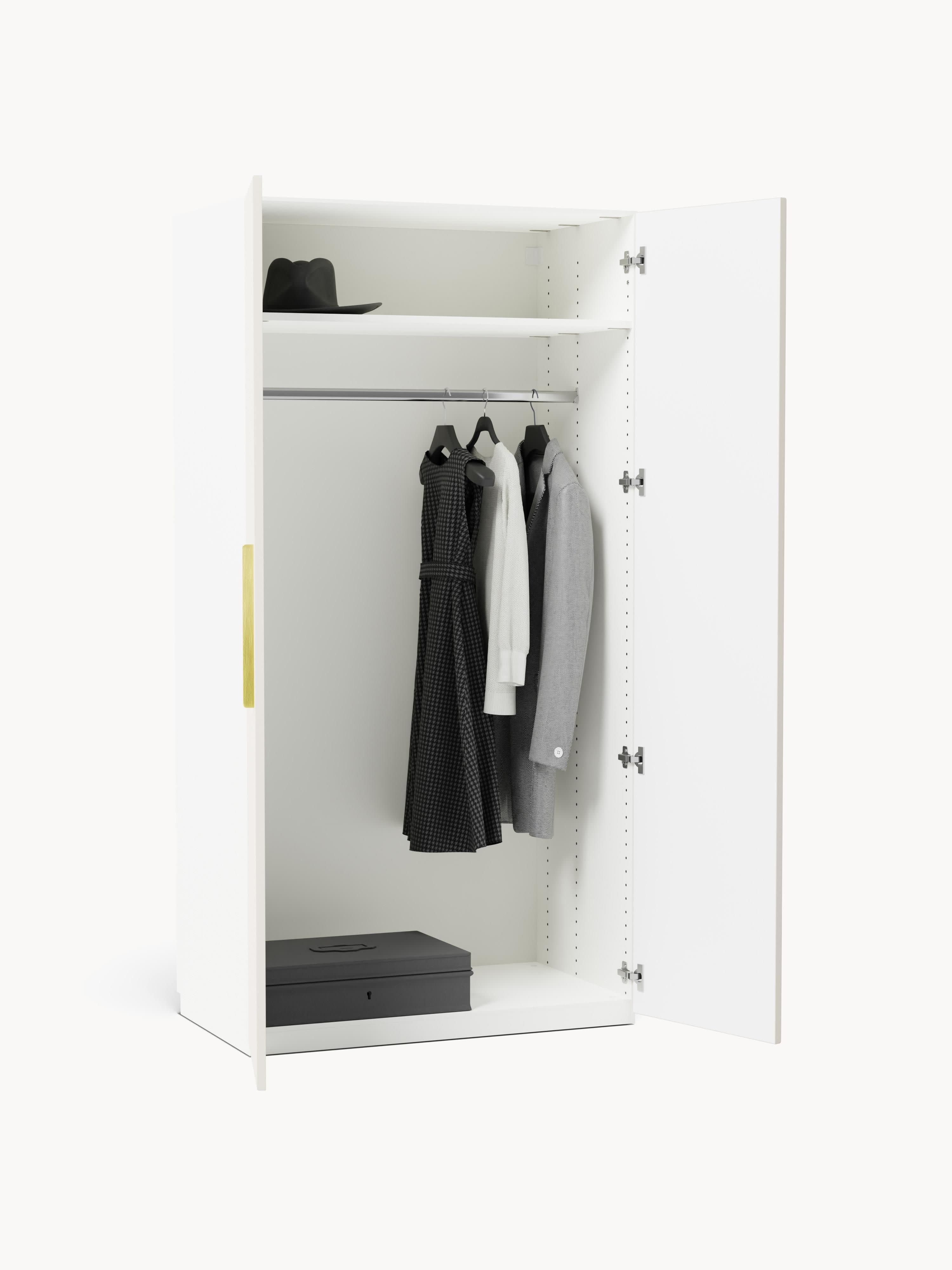 Simone Modular Revolving Door Wardrobe, 100 cm Wide, in various sizes