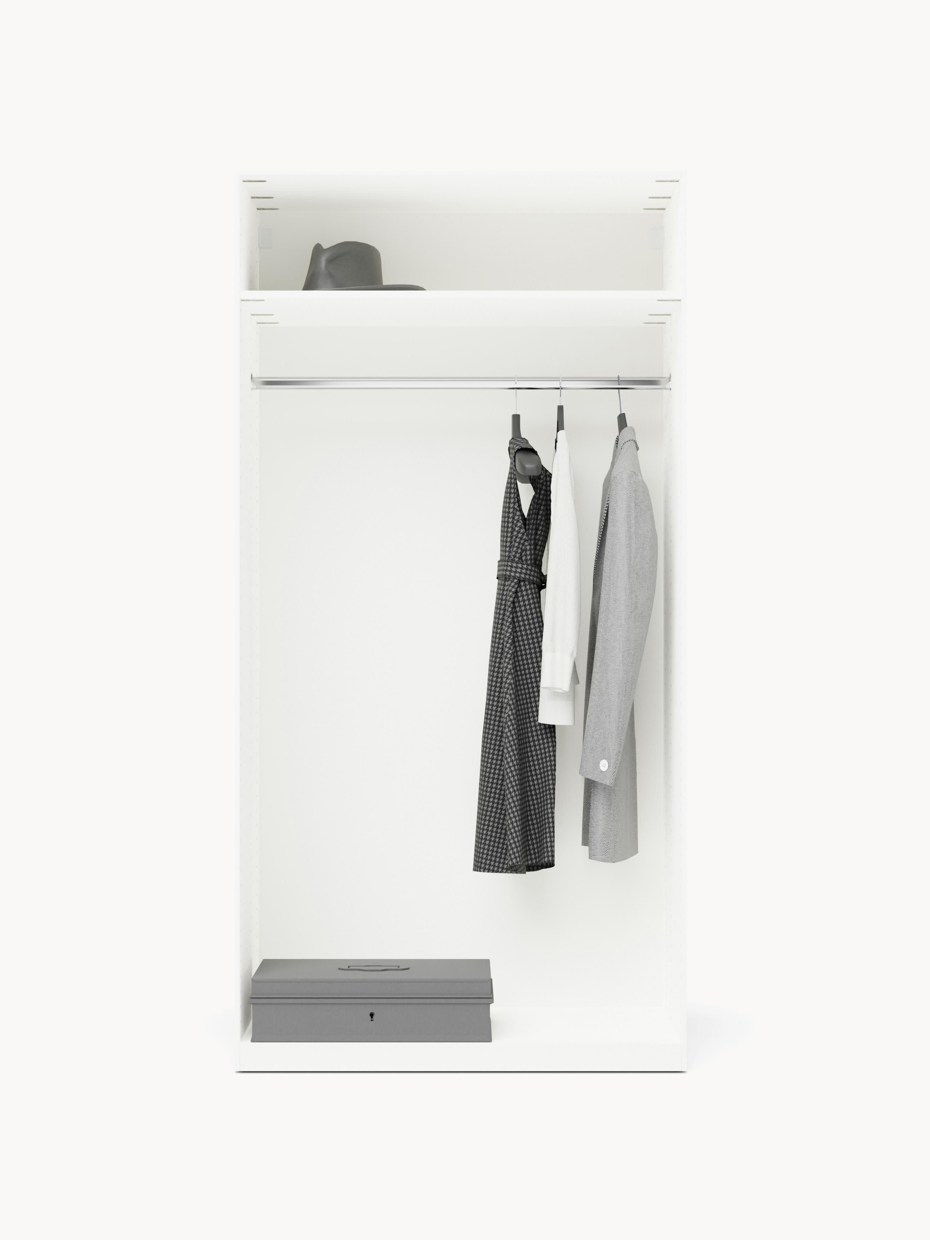 Simone Modular Revolving Door Wardrobe, 100 cm Wide, in various sizes