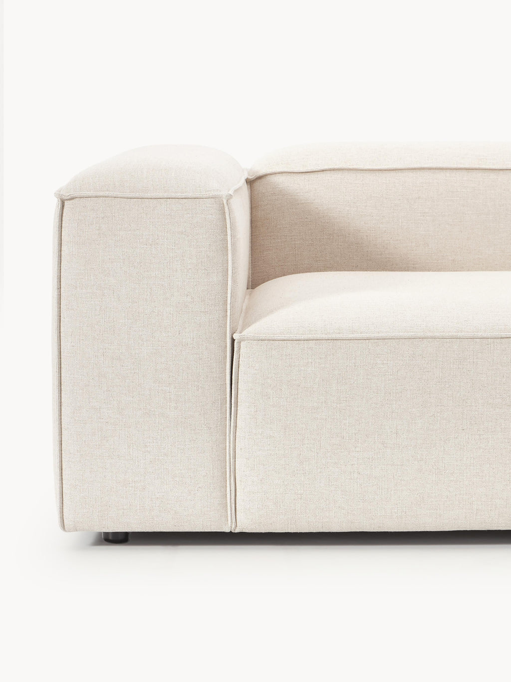 Lennon Linen Blend Modular Corner Sofa (4-seater)