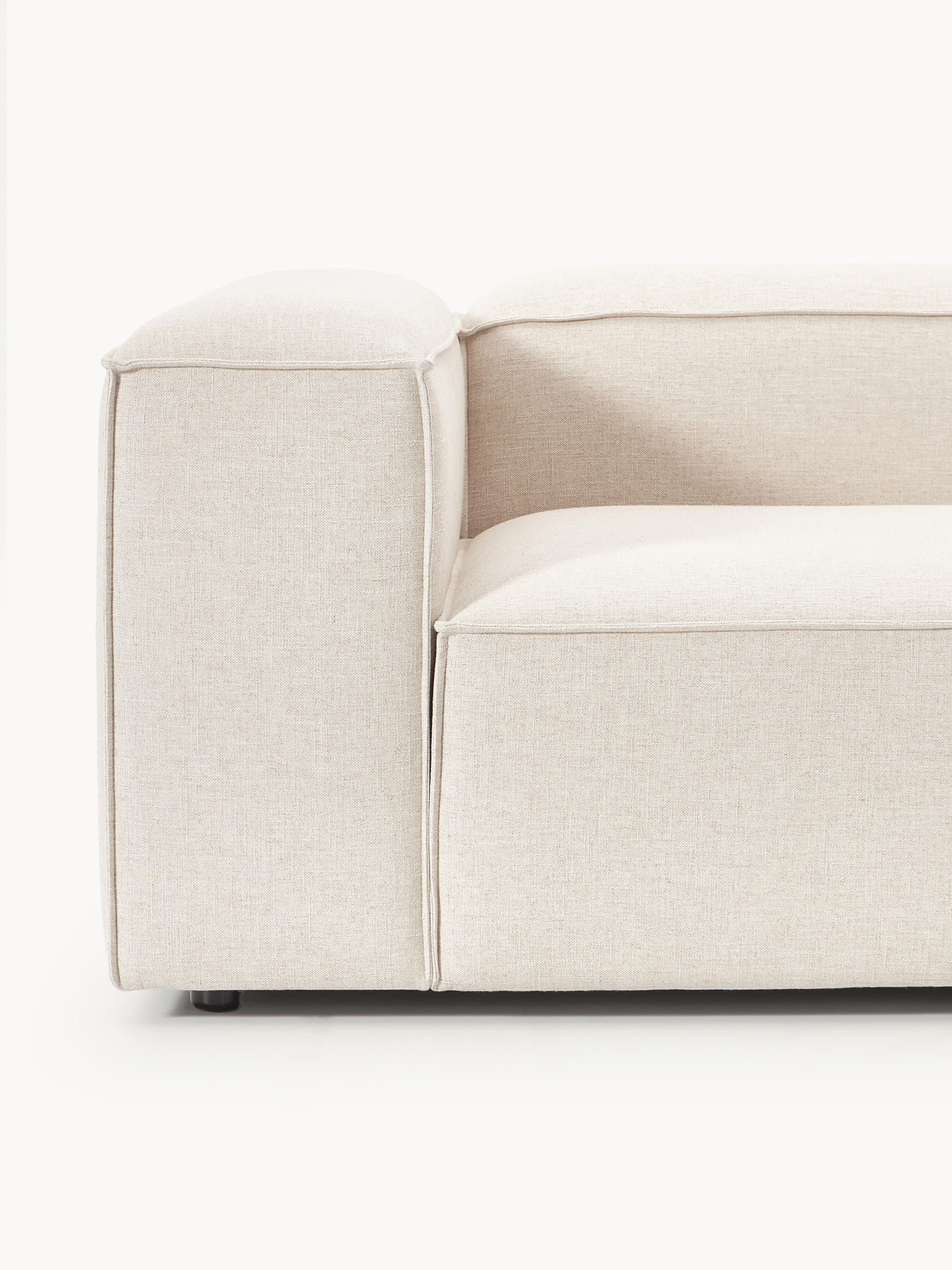 Lennon Linen Blend Modular Corner Sofa (4-seater)