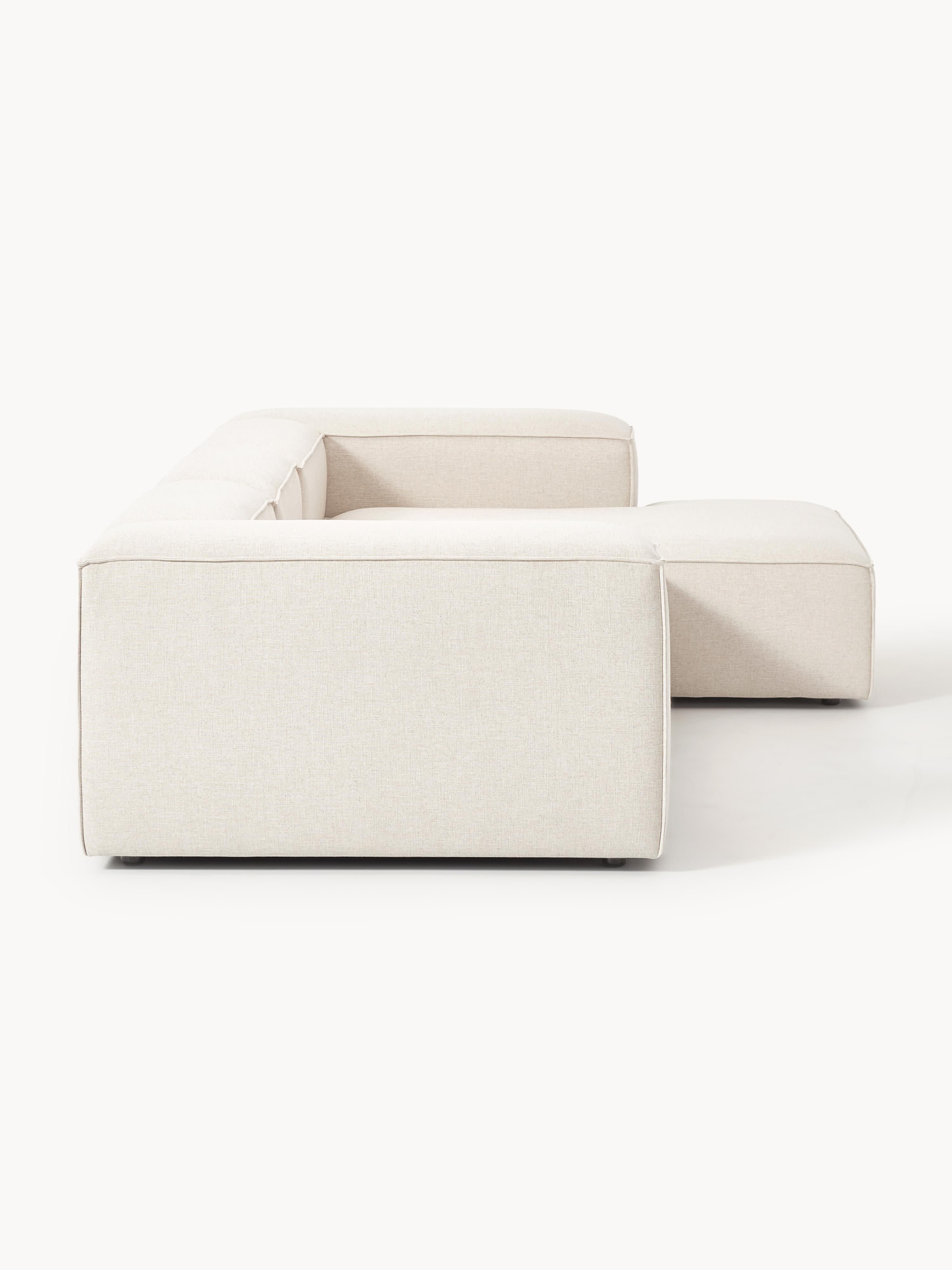 Lennon Linen Blend Modular Corner Sofa (4-seater)