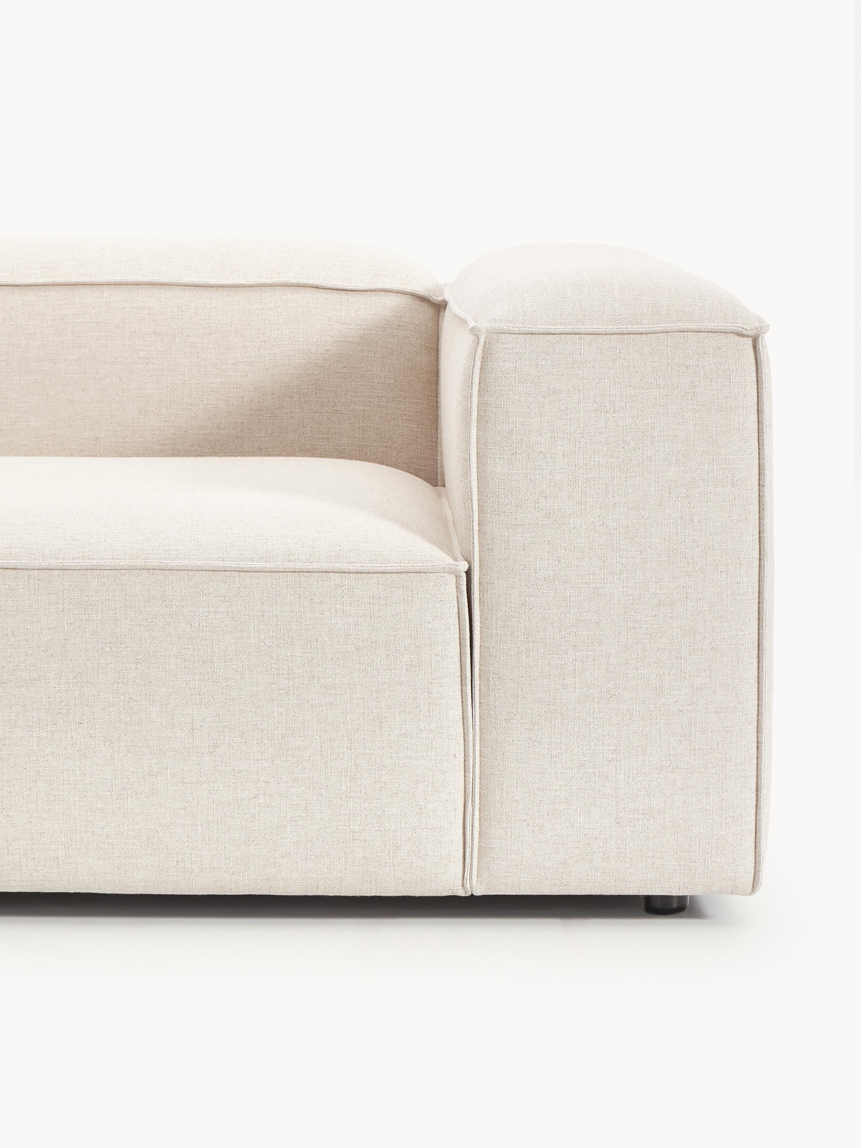 Lennon Linen Blend Modular Corner Sofa (4-seater)