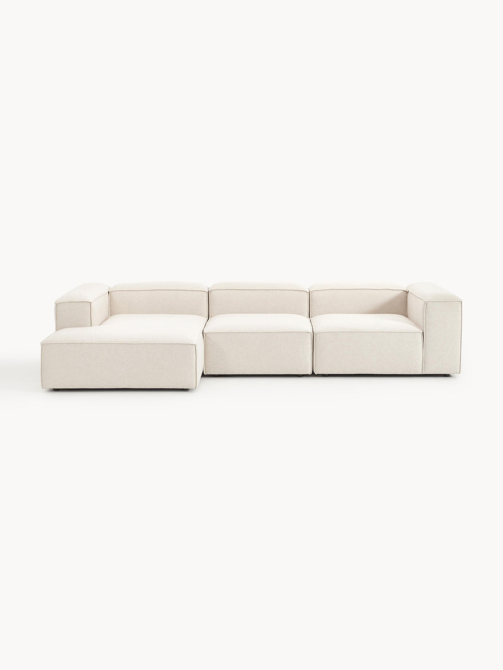 Lennon Linen Blend Modular Corner Sofa (4-seater)