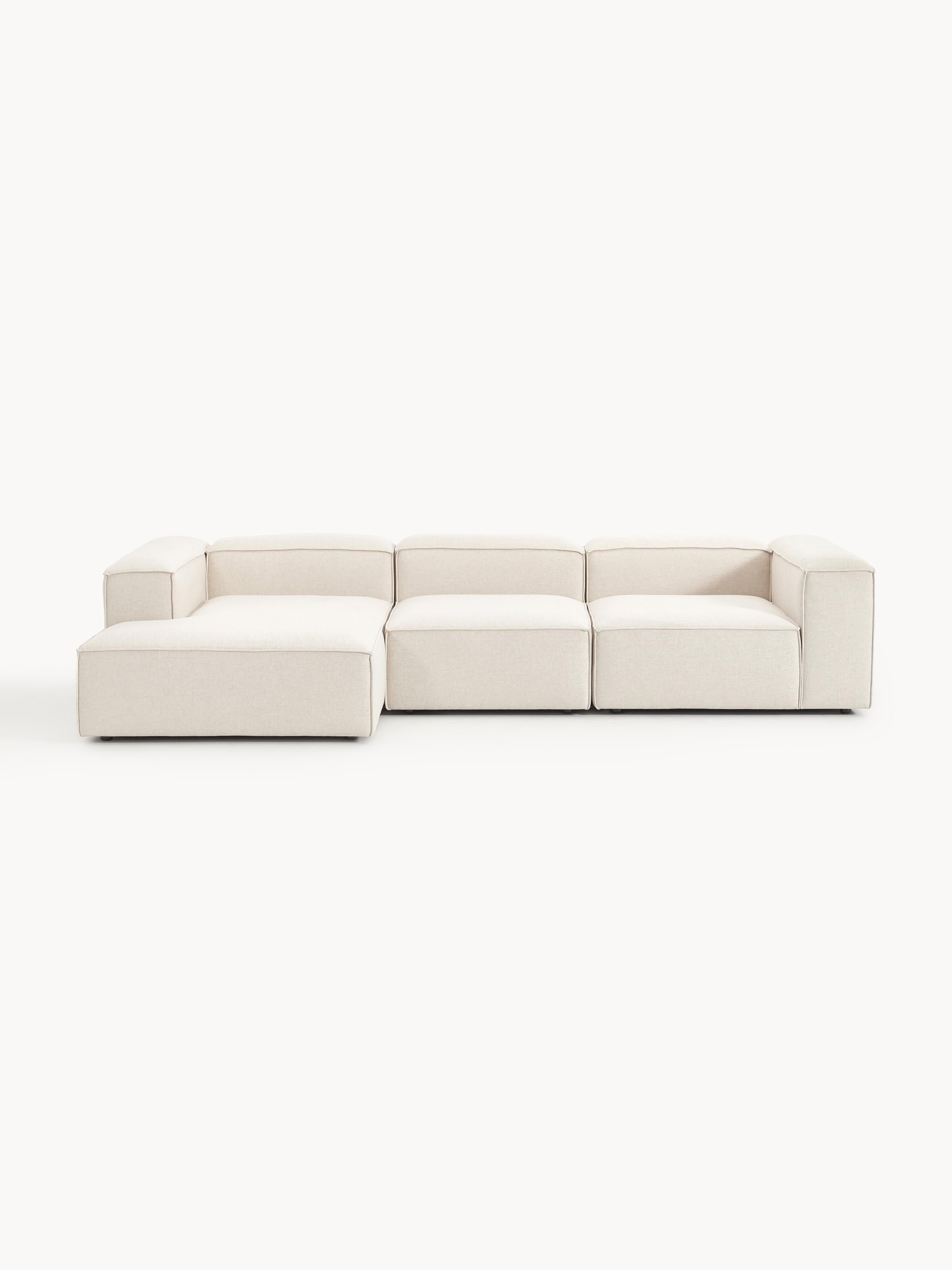 Lennon Linen Blend Modular Corner Sofa (4-seater)