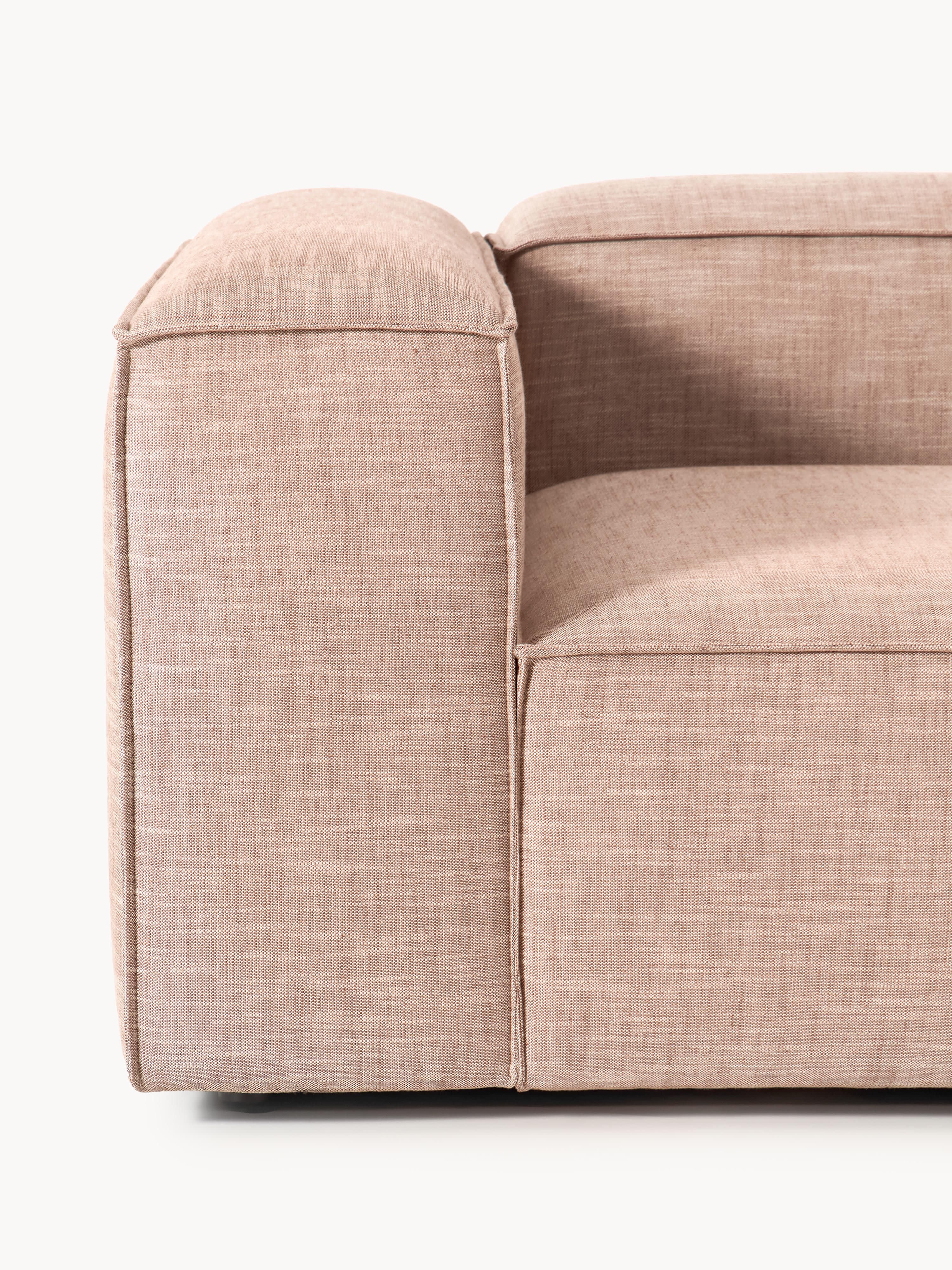 Lennon Linen Blend Modular Sofa (4-seater) with ottoman (left/right)