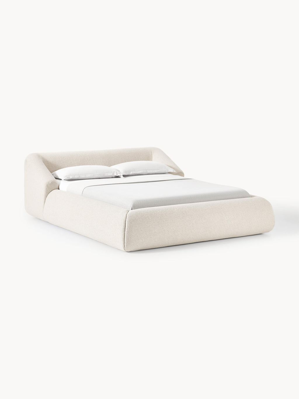 Gallery image 1 - Upholstered Bouclé Bed Sofia