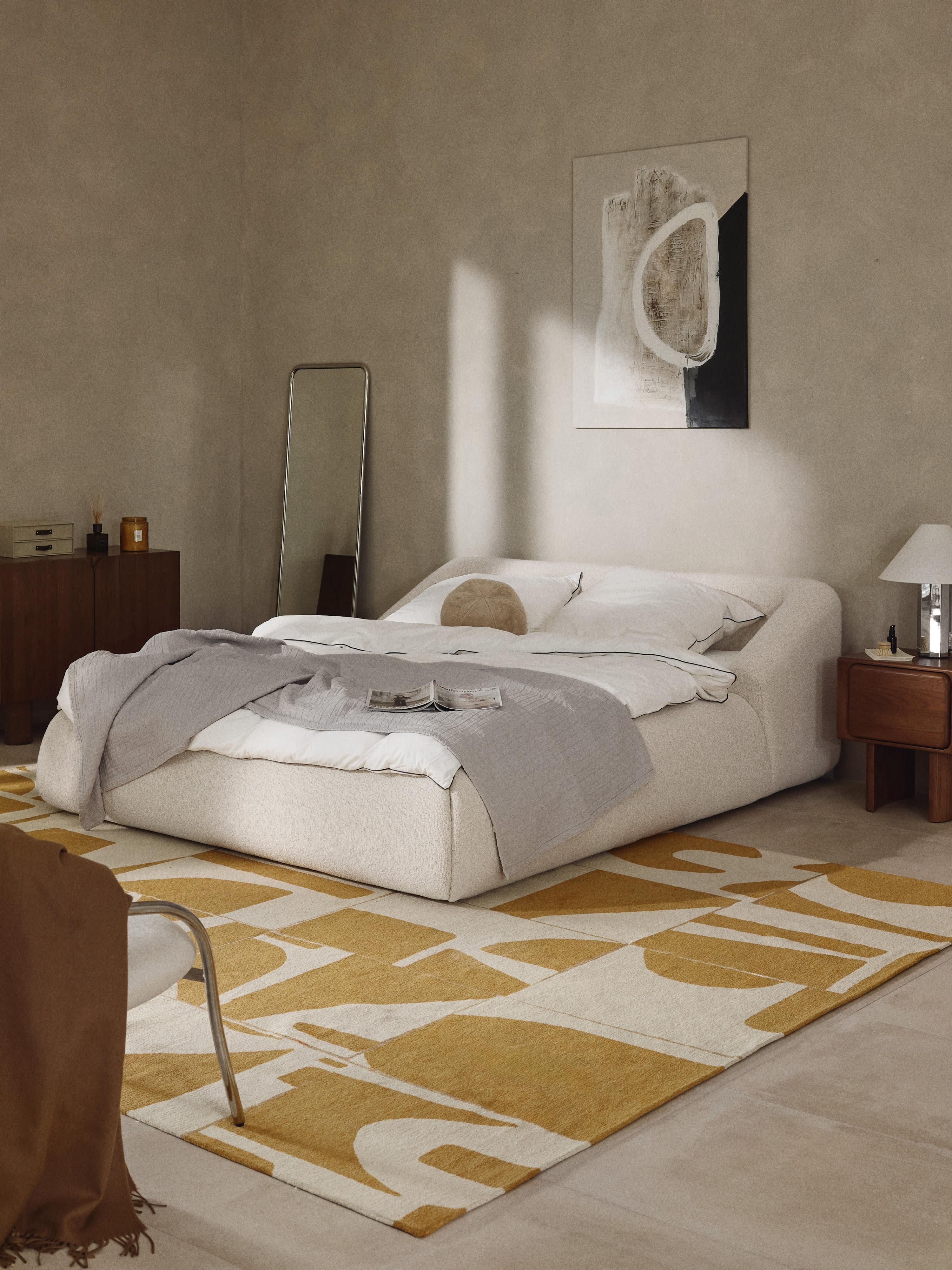 Sofia Upholstered Bouclé Bed