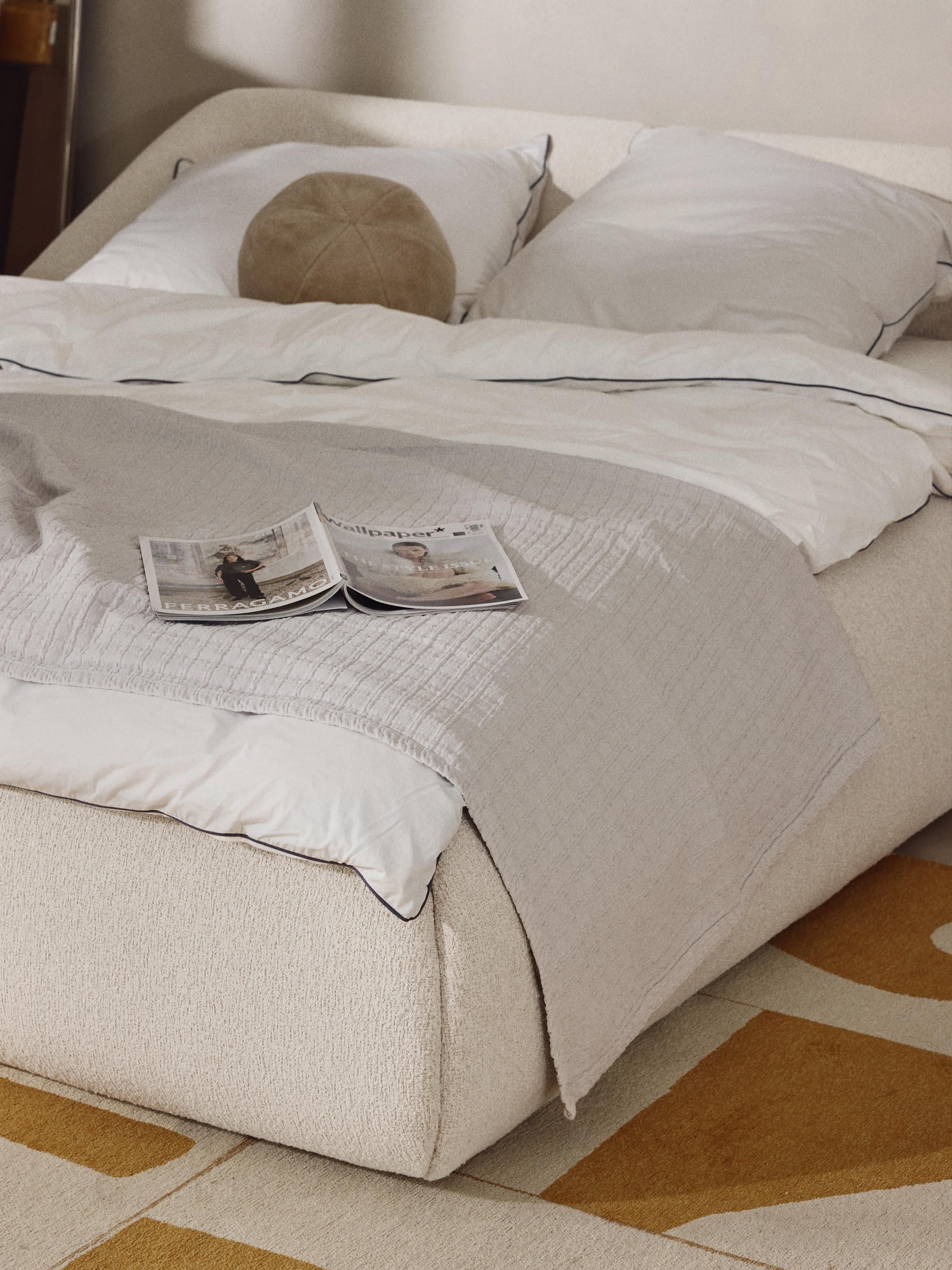 Sofia Upholstered Bouclé Bed