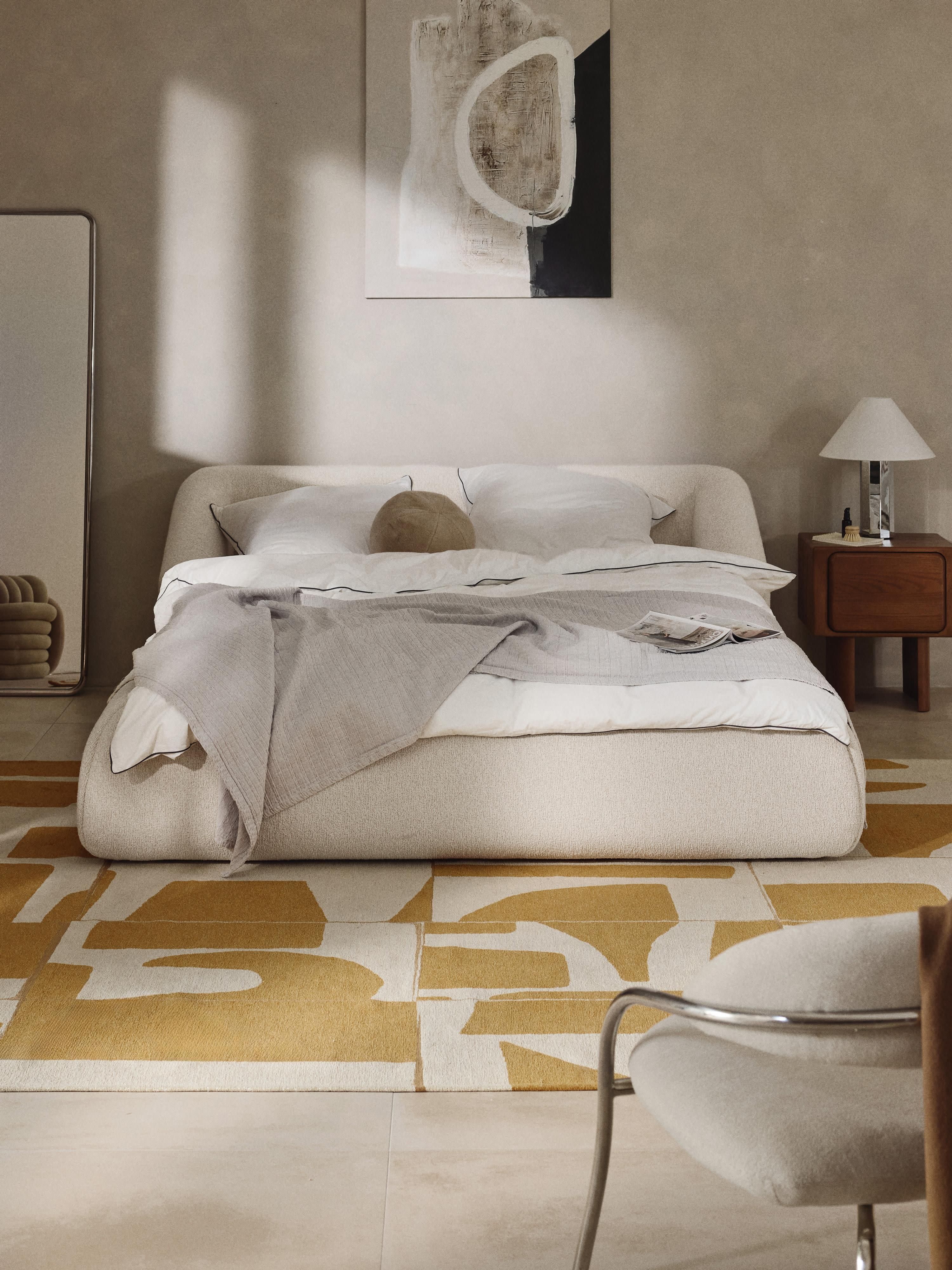Sofia Upholstered Bouclé Bed