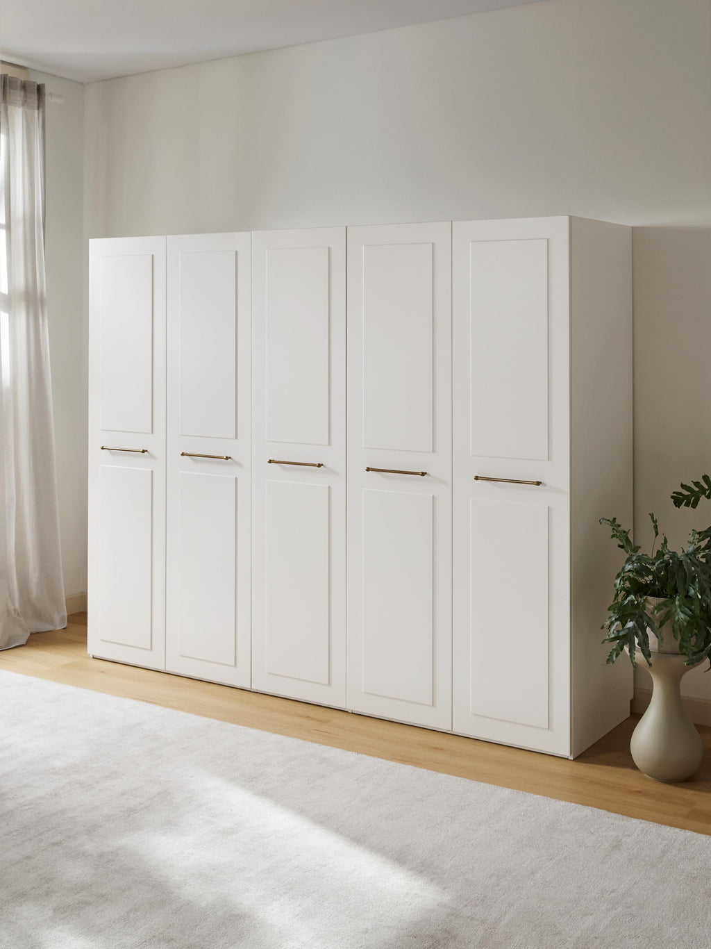Charlotte Modular Hinged Door Wardrobe, 300 cm Wide, in various sizes