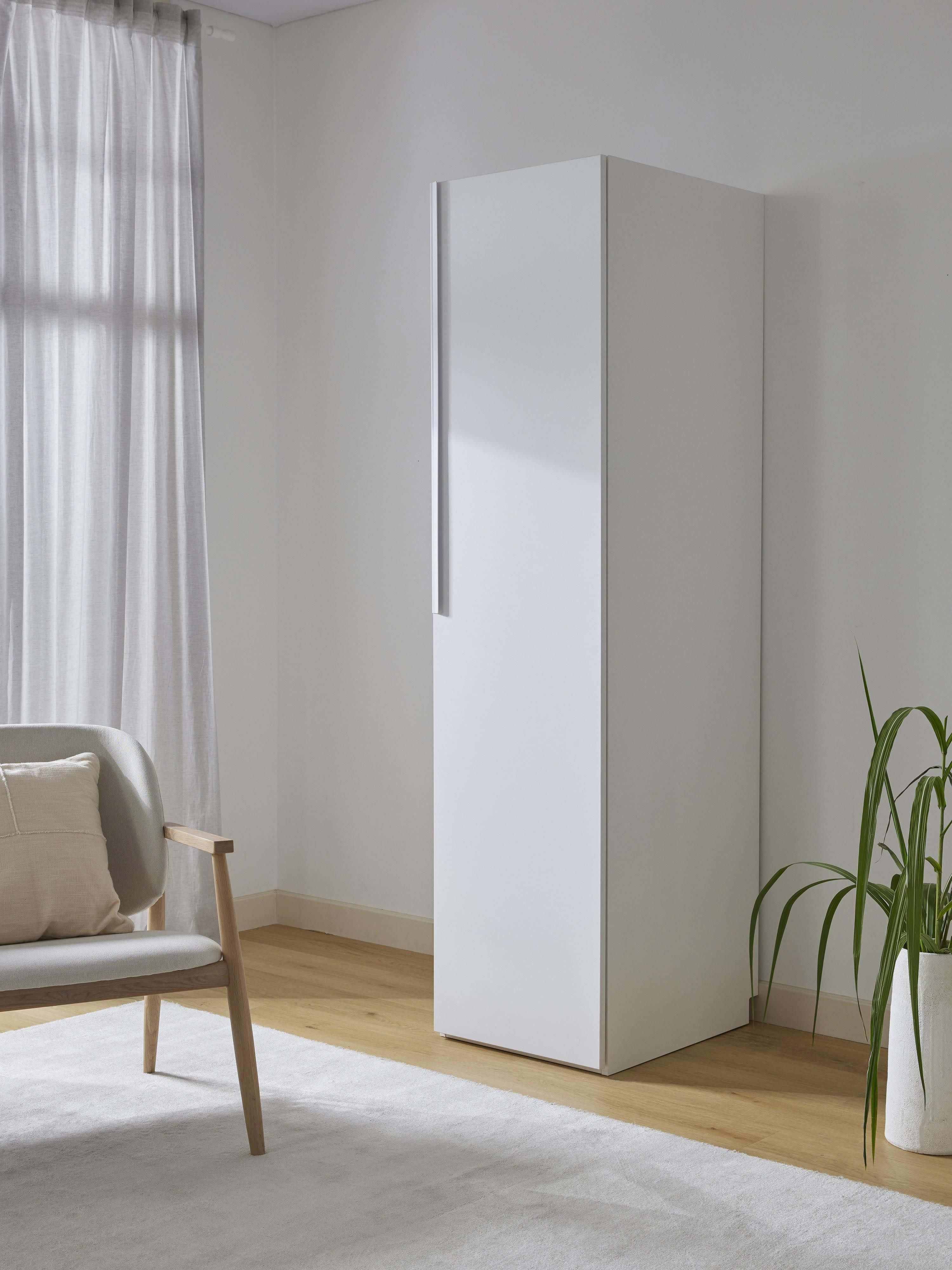 Leon Modular Hinged Door Wardrobe, 50 cm Wide, in various sizes