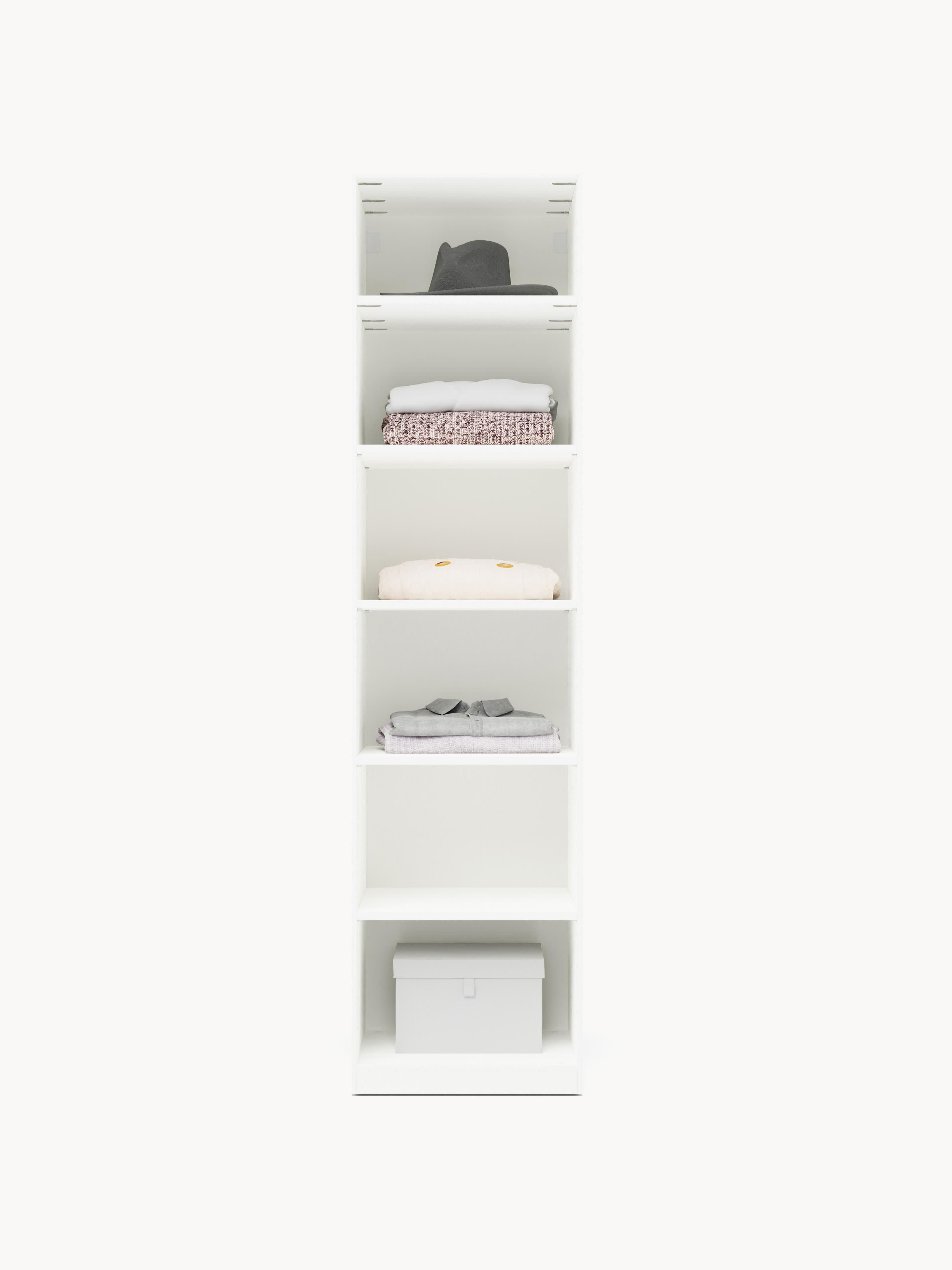 Leon Modular Hinged Door Wardrobe, 50 cm Wide, in various sizes