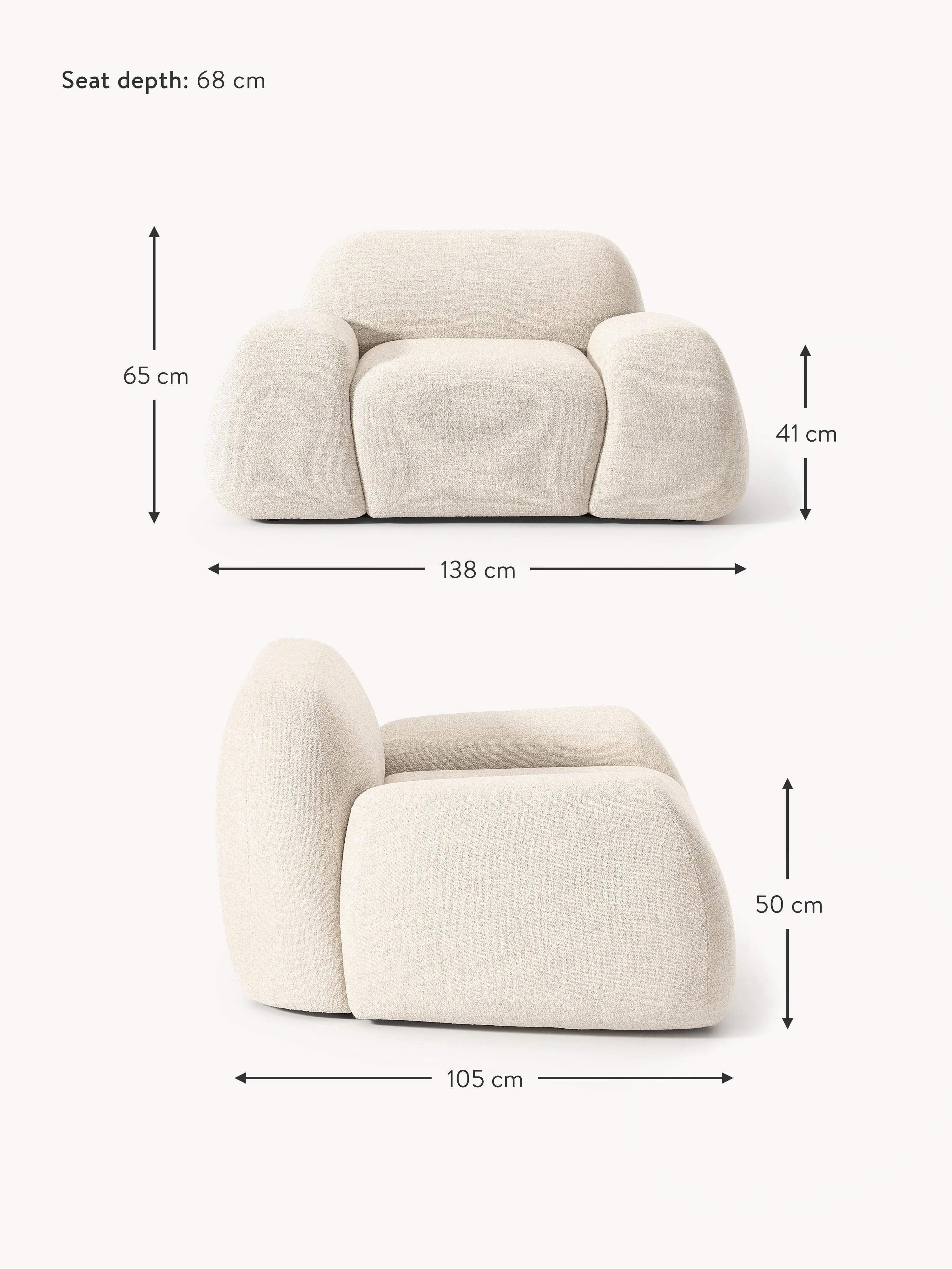 Wolke Bouclé Lounge Chair