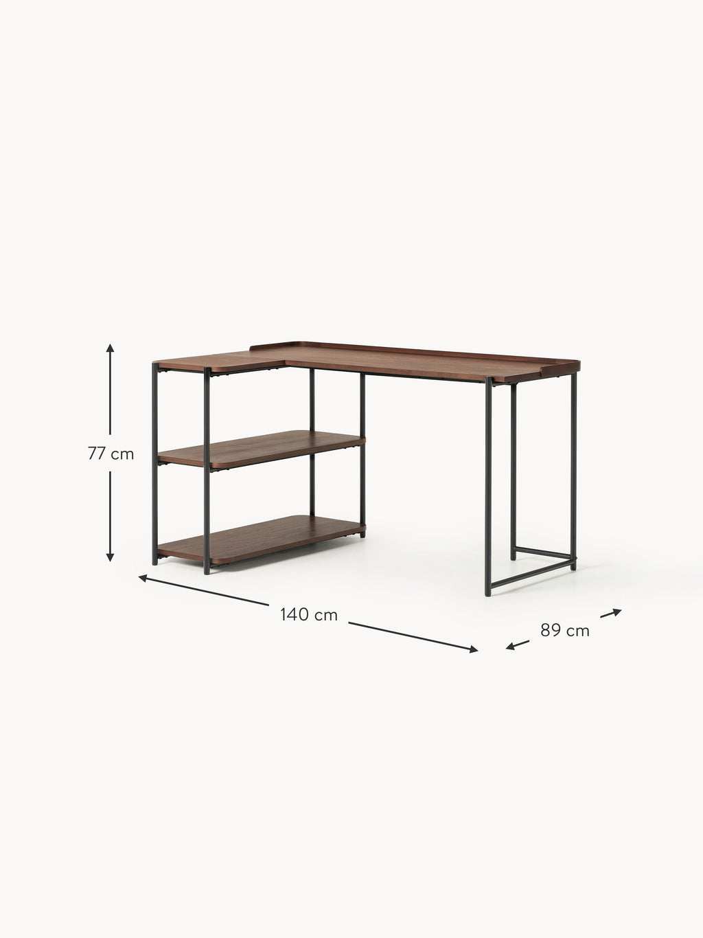 Renee Wooden Corner Desk