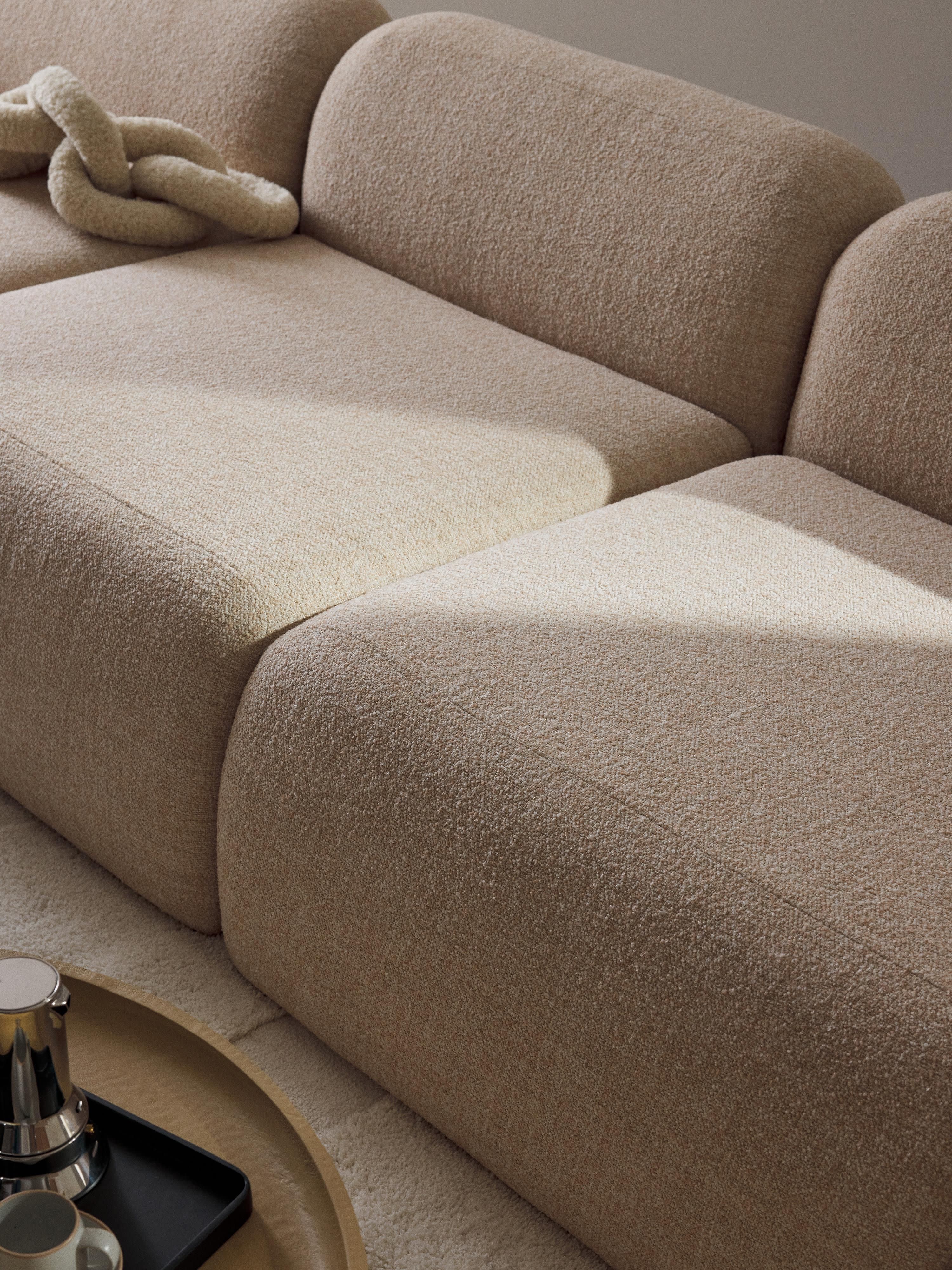 Wolke Modular Bouclé Sofa (4-seater)