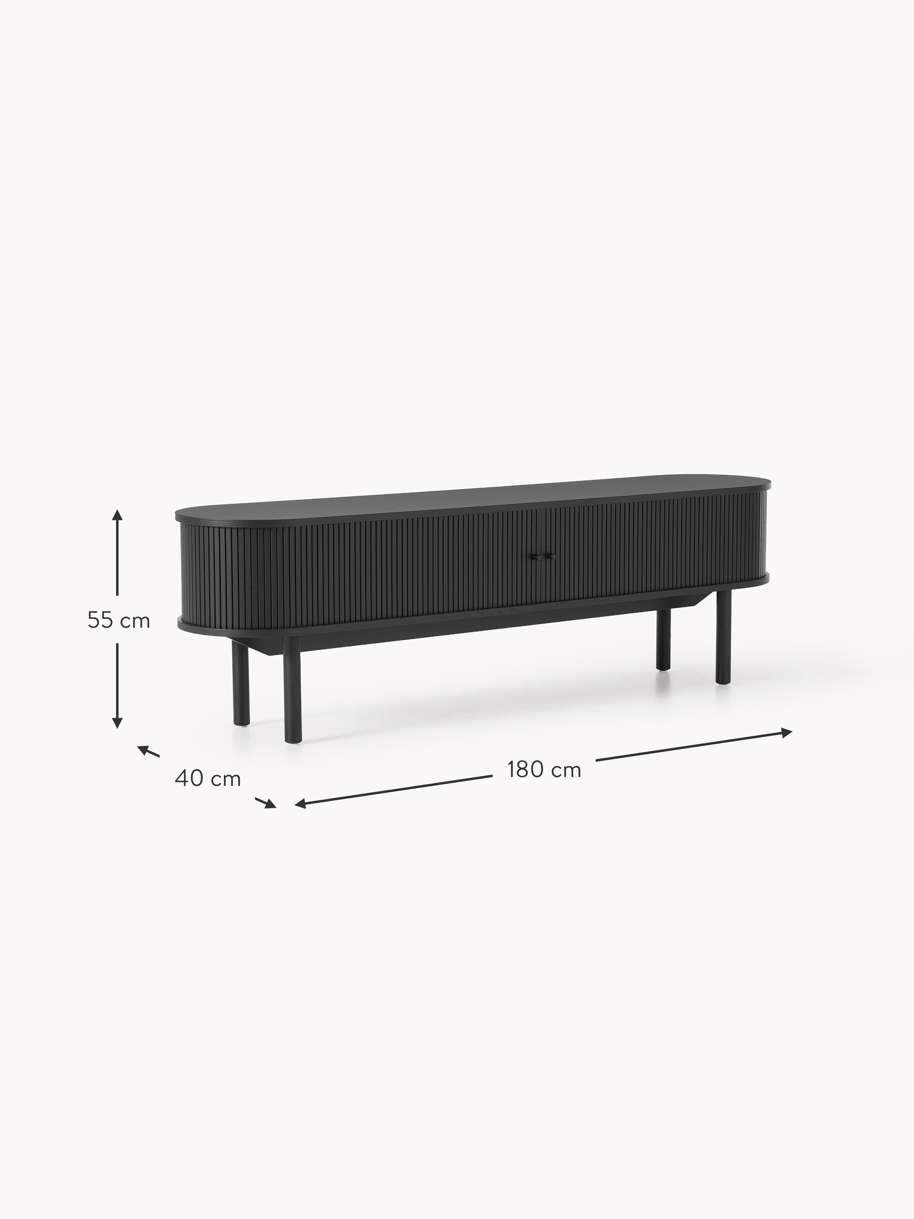 Calary TV Stand with Fluted Front