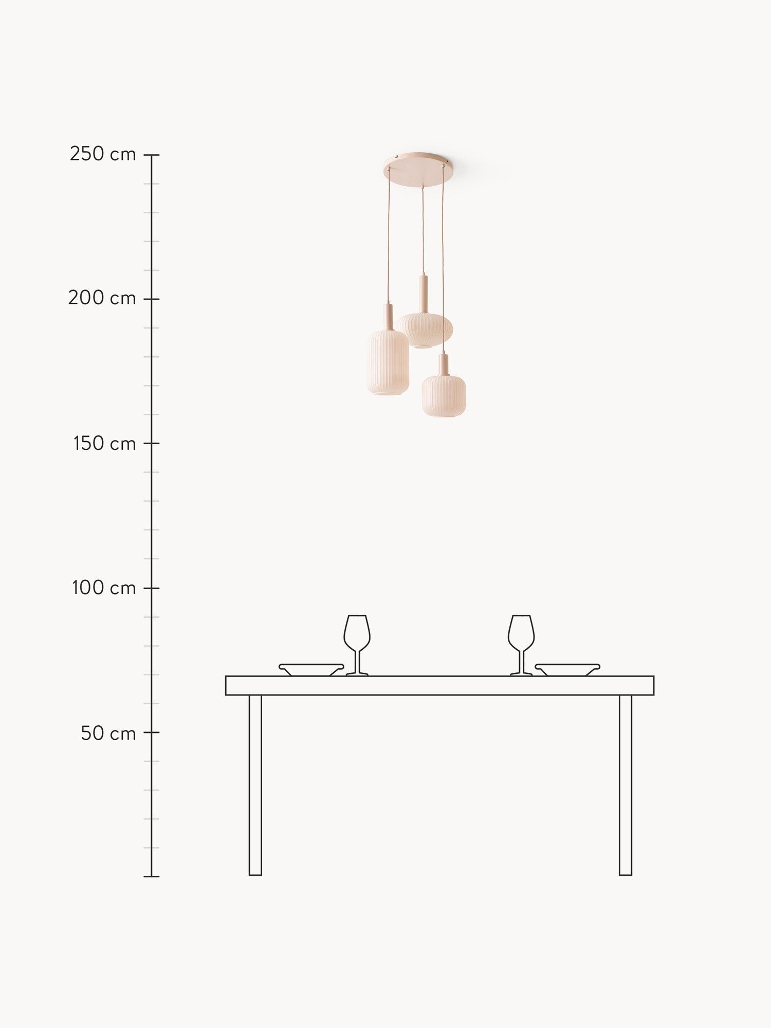Candela Opal Glass Cluster Pendant Light