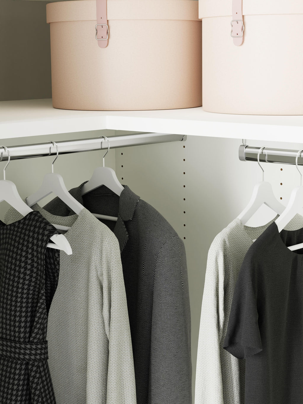 Leon Modular Corner Wardrobe, 215 cm Wide, in various sizes