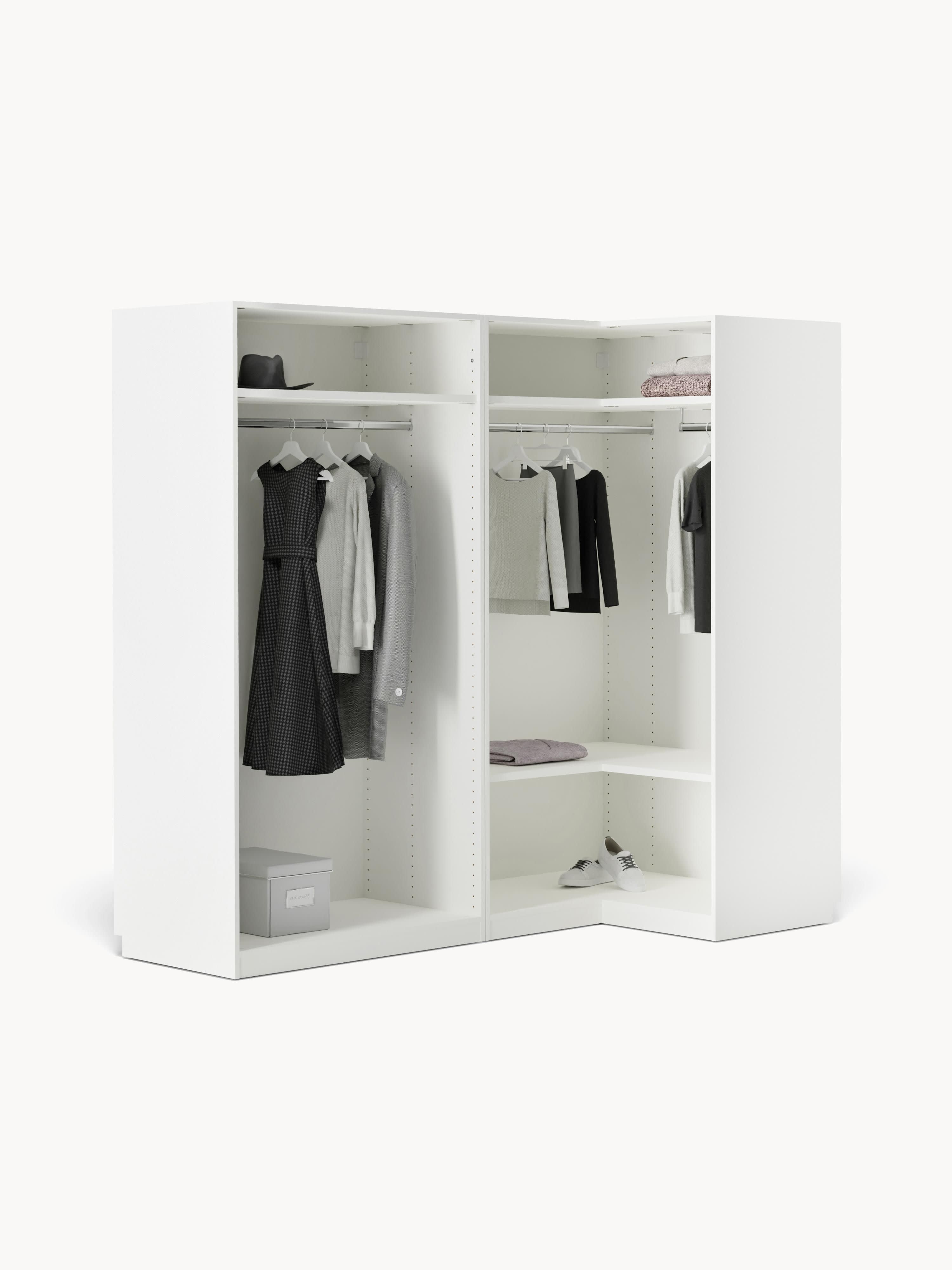 Leon Modular Corner Wardrobe, 215 cm Wide, in various sizes