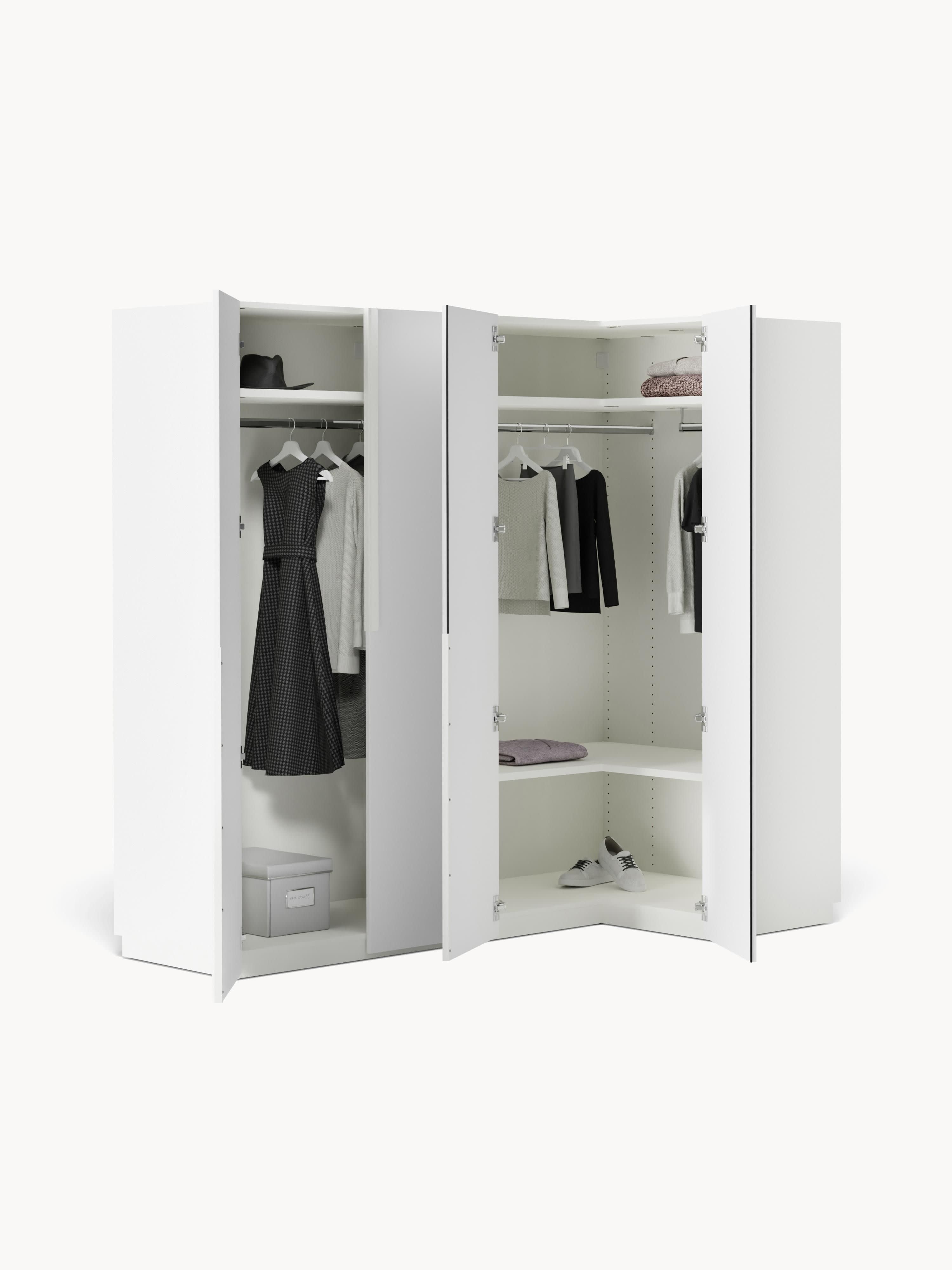 Leon Modular Corner Wardrobe, 215 cm Wide, in various sizes