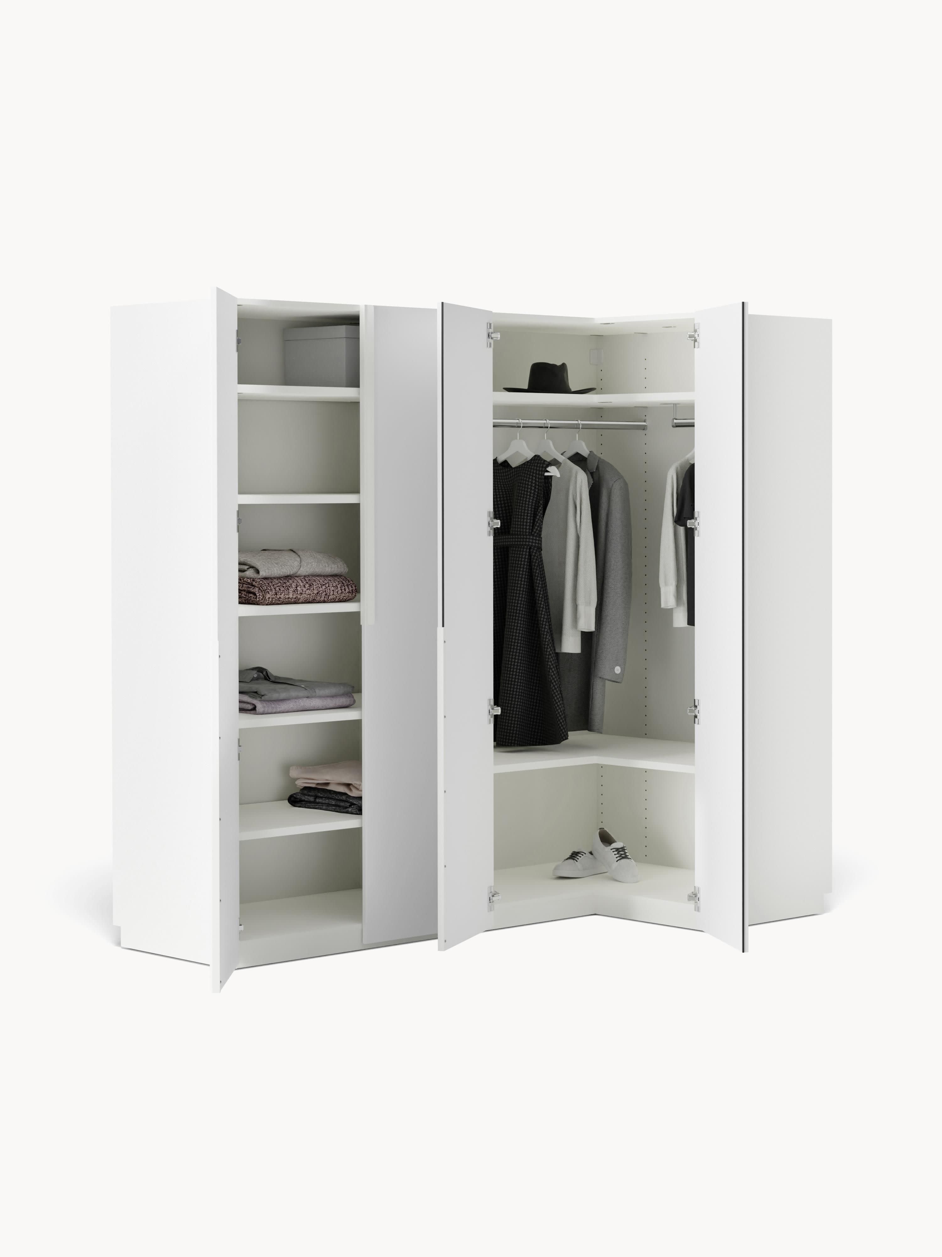 Leon Modular Corner Wardrobe, 215 cm Wide, in various sizes