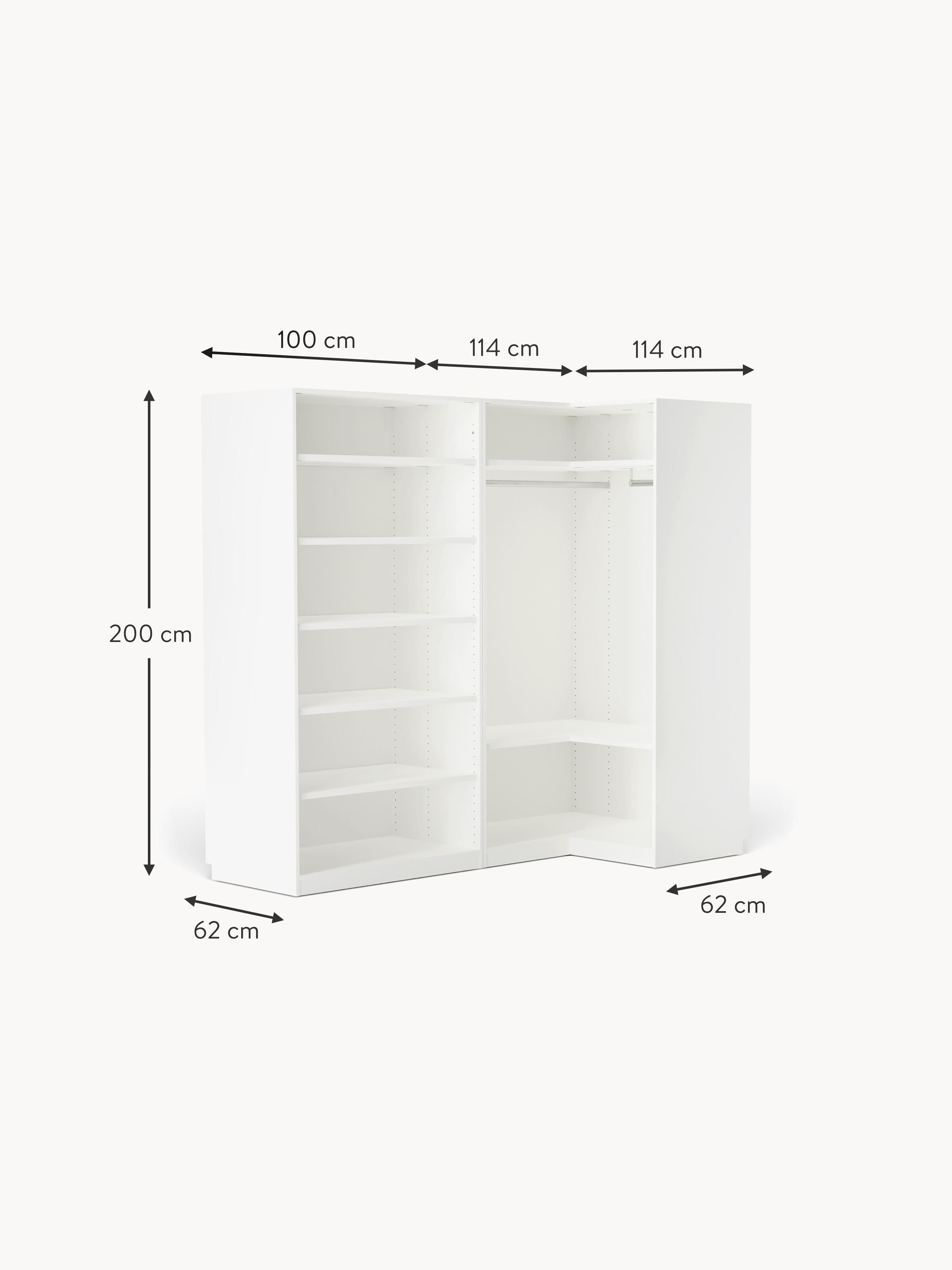 Leon Modular Corner Wardrobe, 215 cm Wide, in various sizes