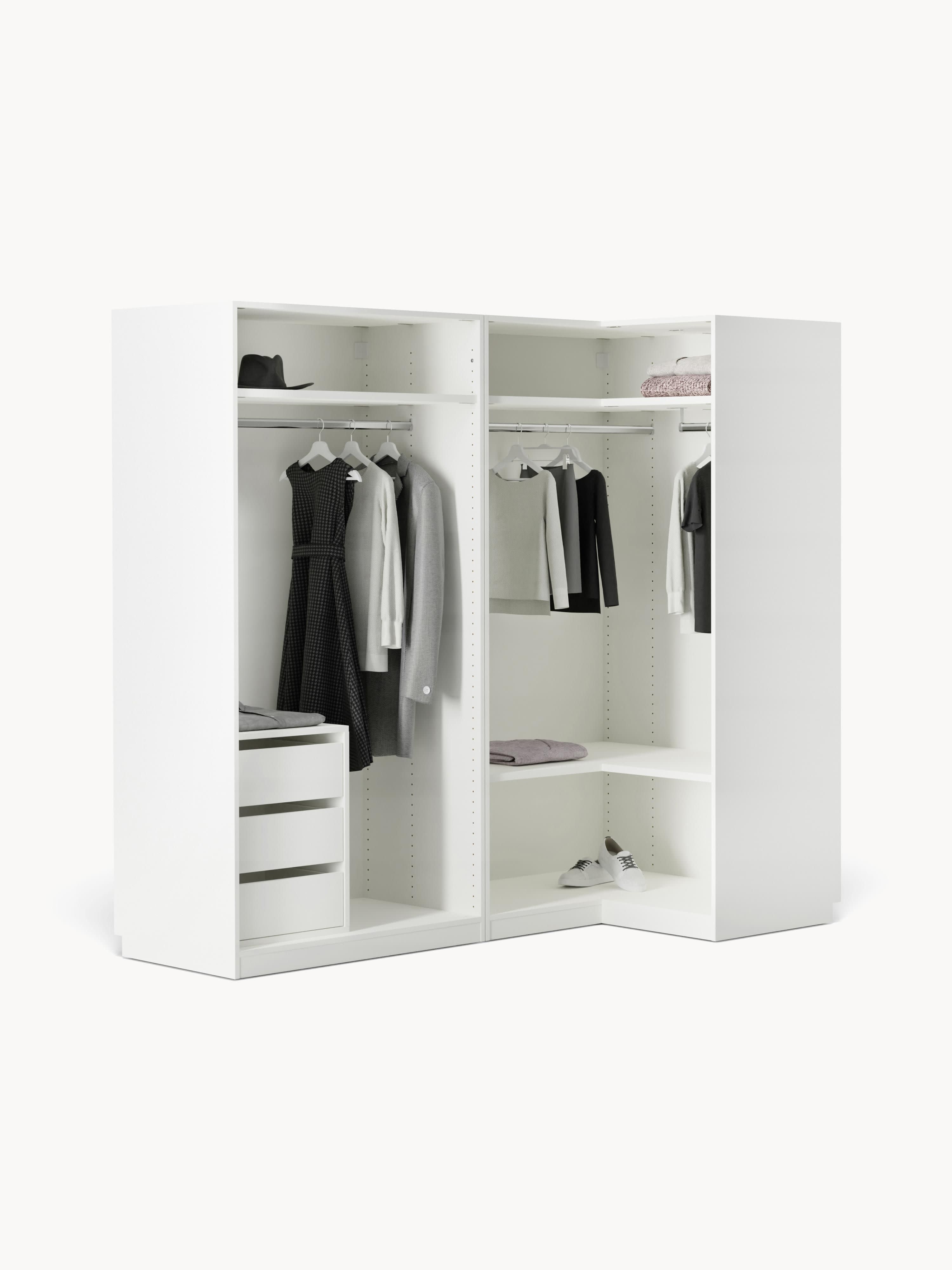 Leon Modular Corner Wardrobe, 215 cm Wide, in various sizes