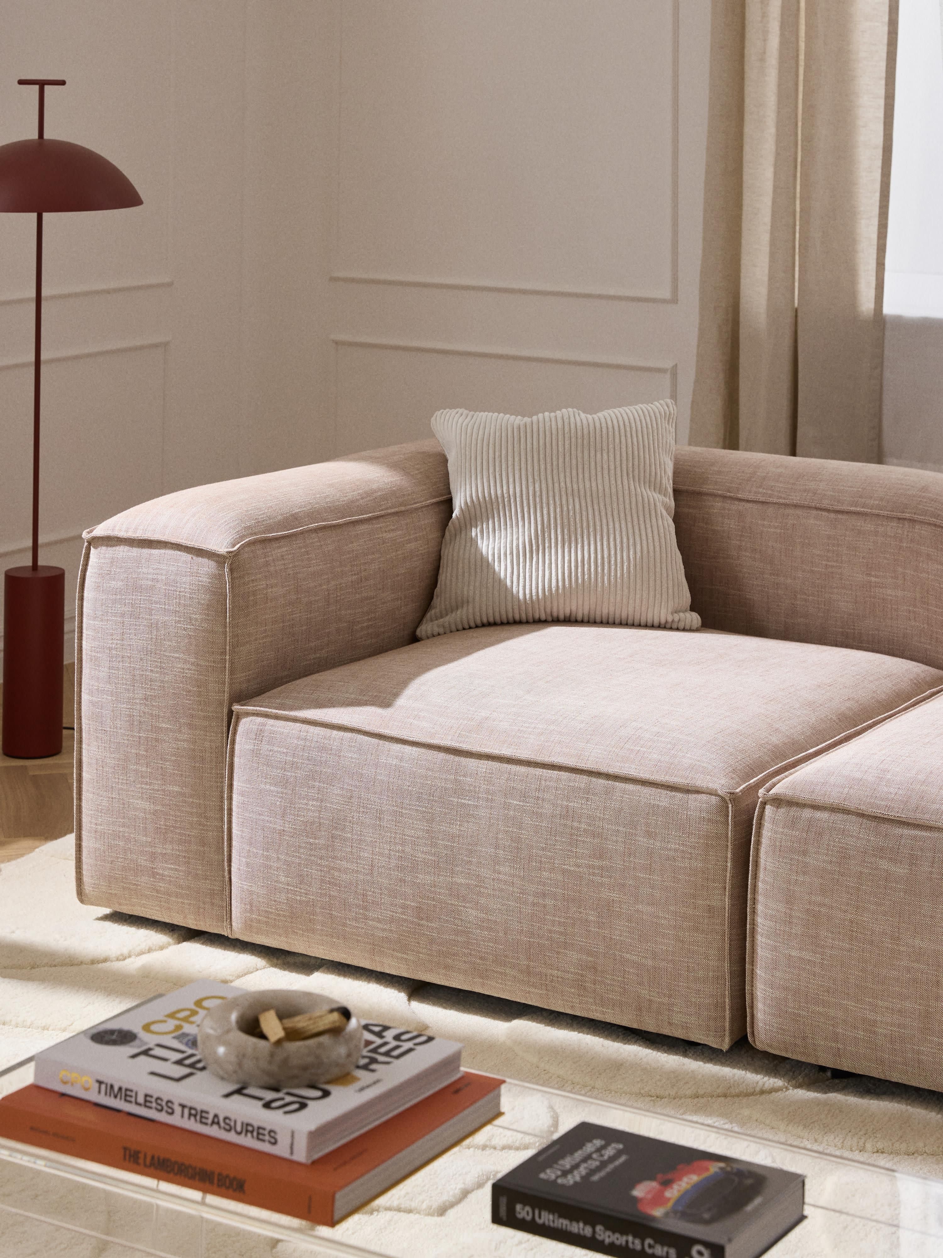 Lennon Linen Blend Modular Sofa (3-seater)