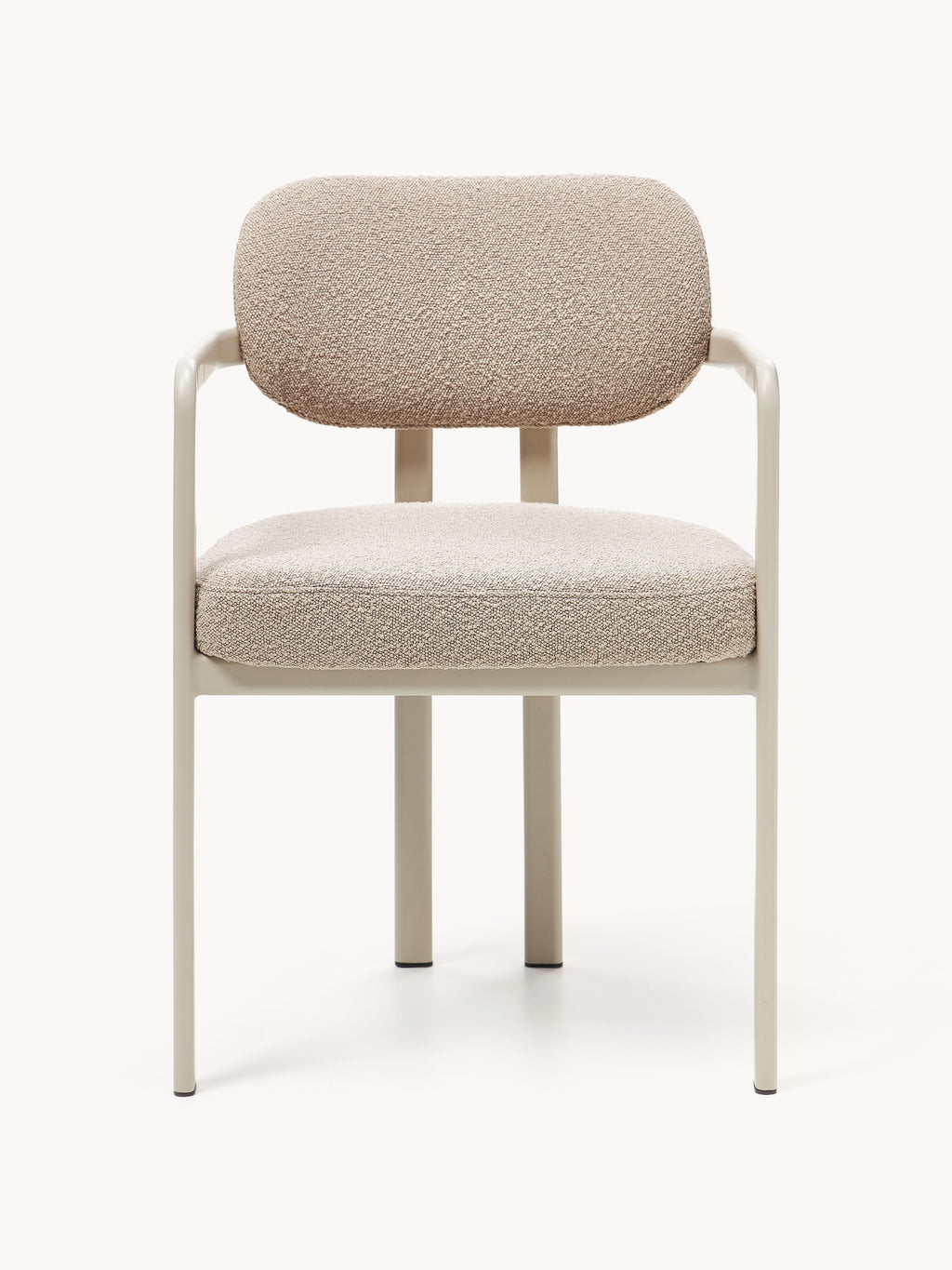 Adrien Upholstered Bouclé Dining Chair with Armrests