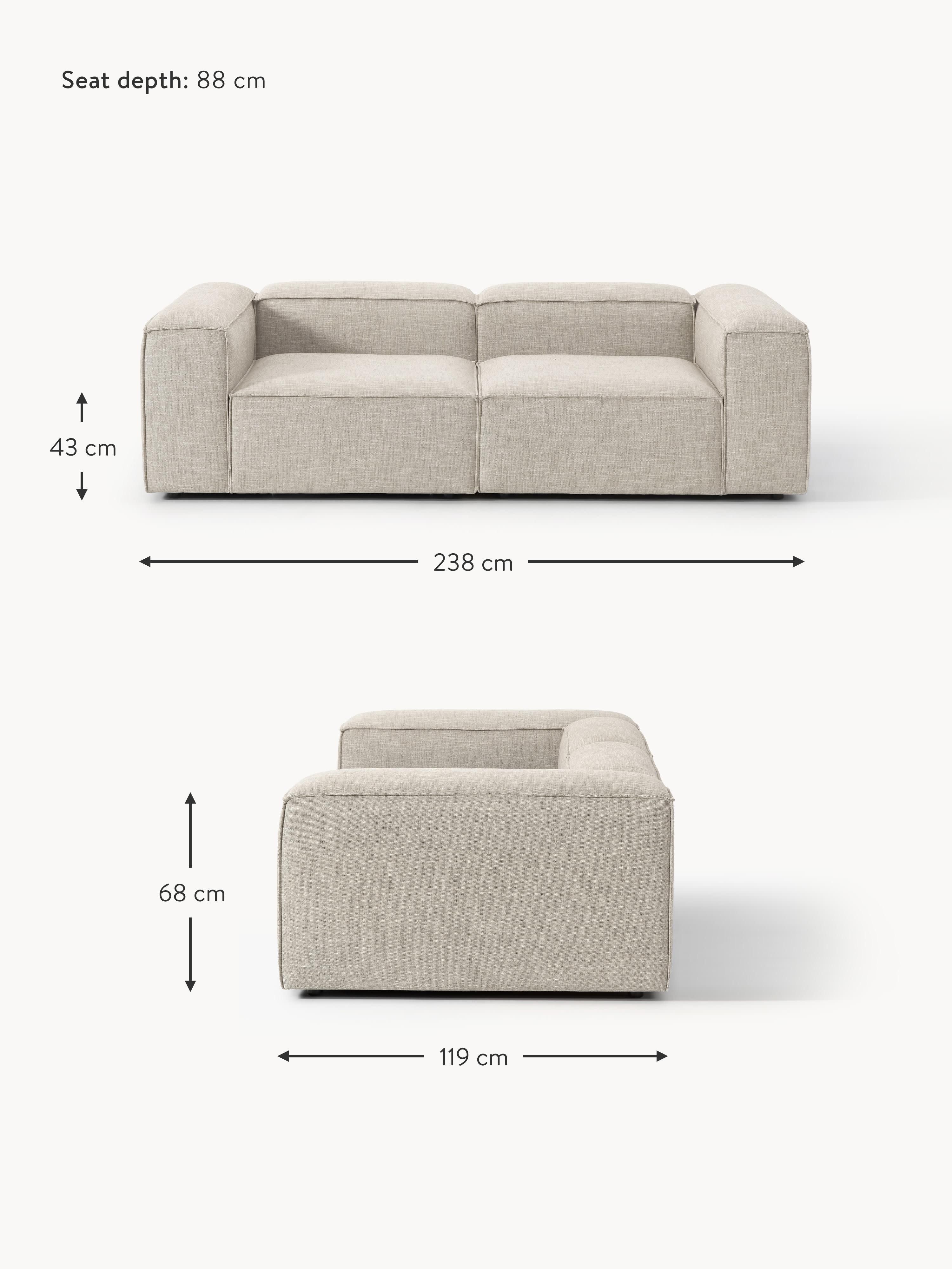 Lennon Linen Blend Modular Sofa (3-seater)
