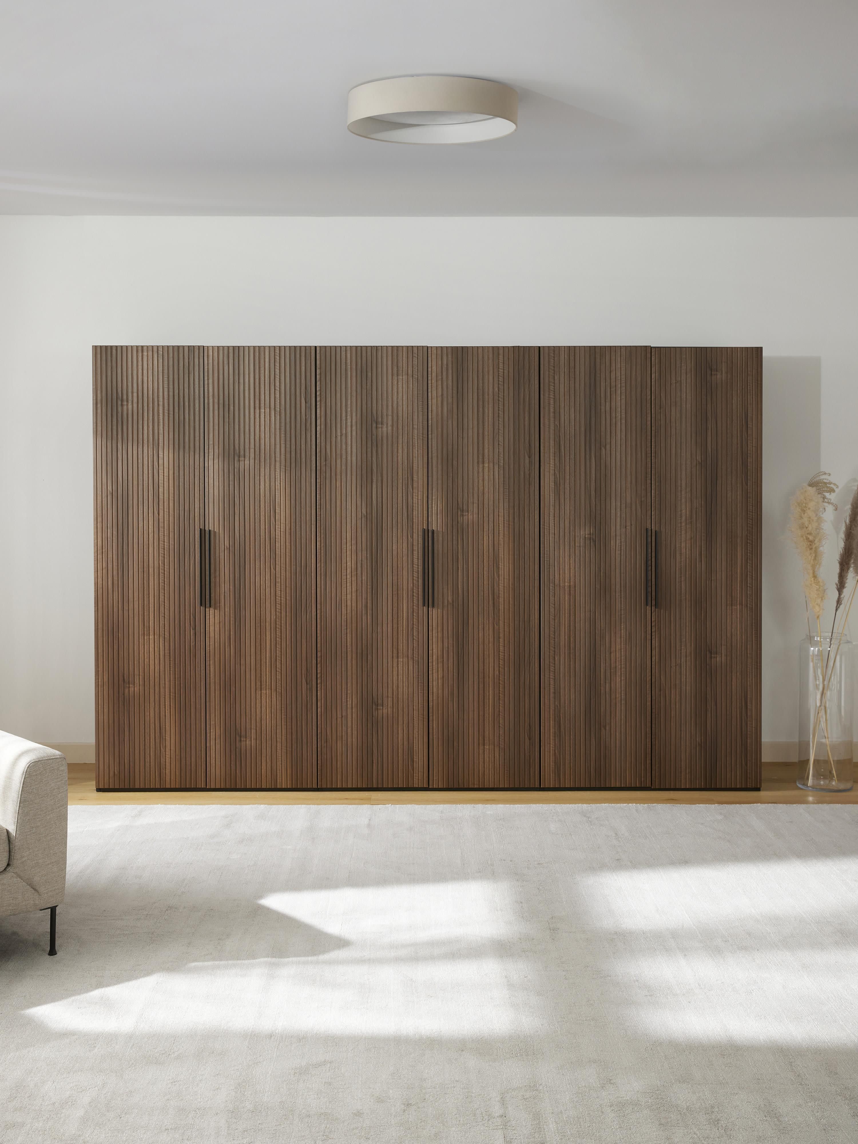 Simone Modular Revolving Door Wardrobe, 300 cm Wide, in various sizes