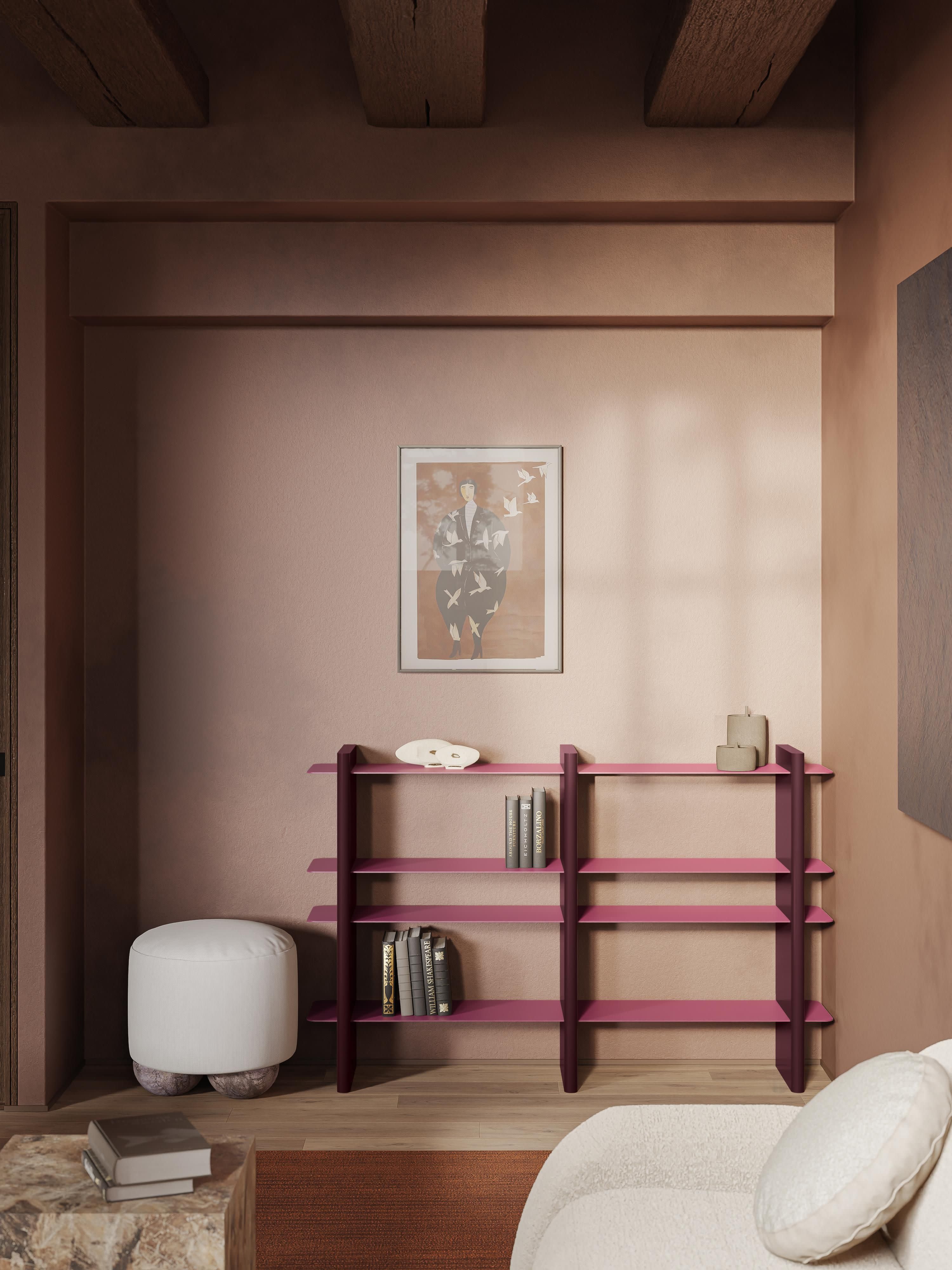 Rami Shelving Unit with Metal Elements