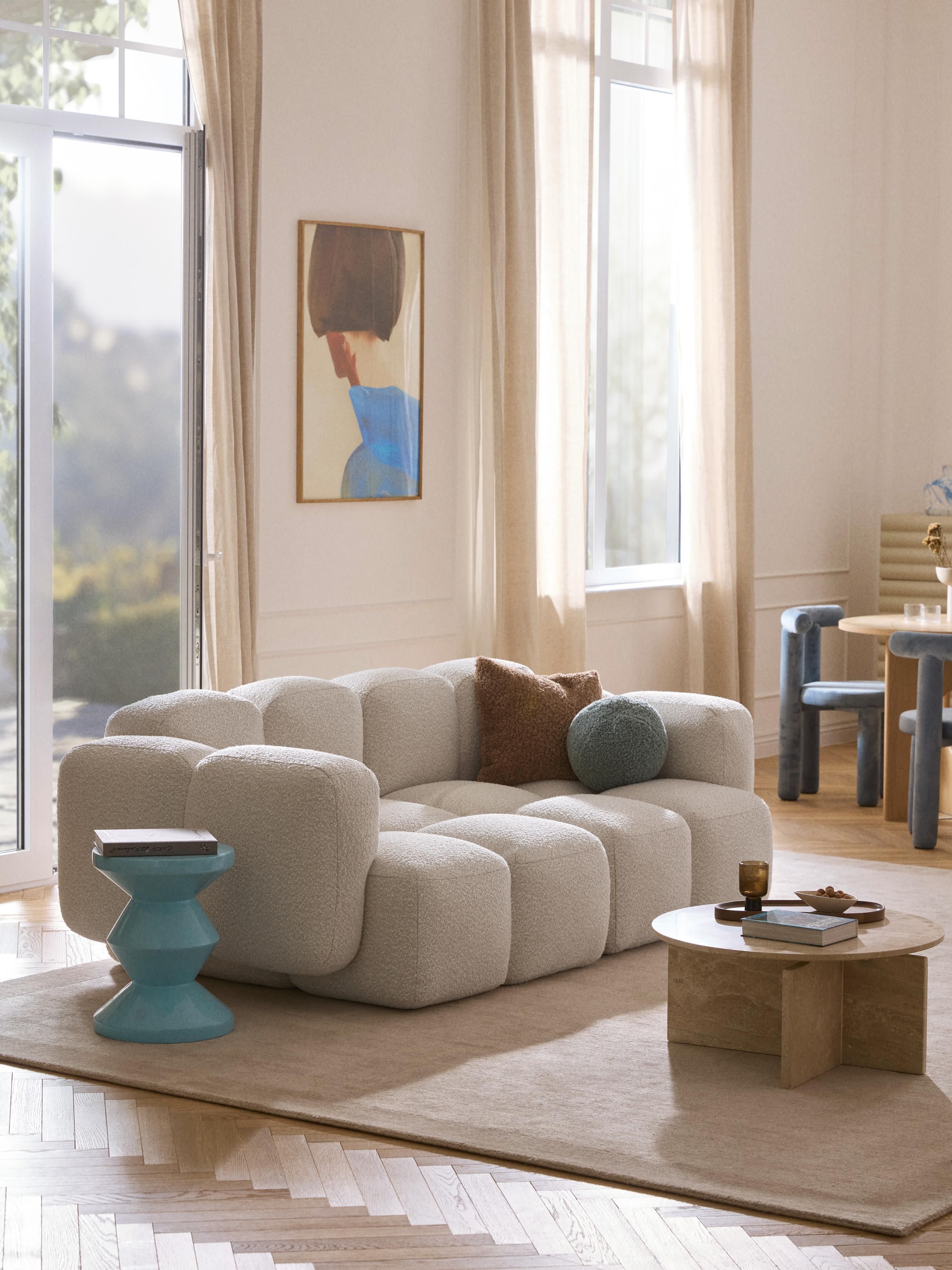 Tayla Bouclé Modular Sofa (2-seater)