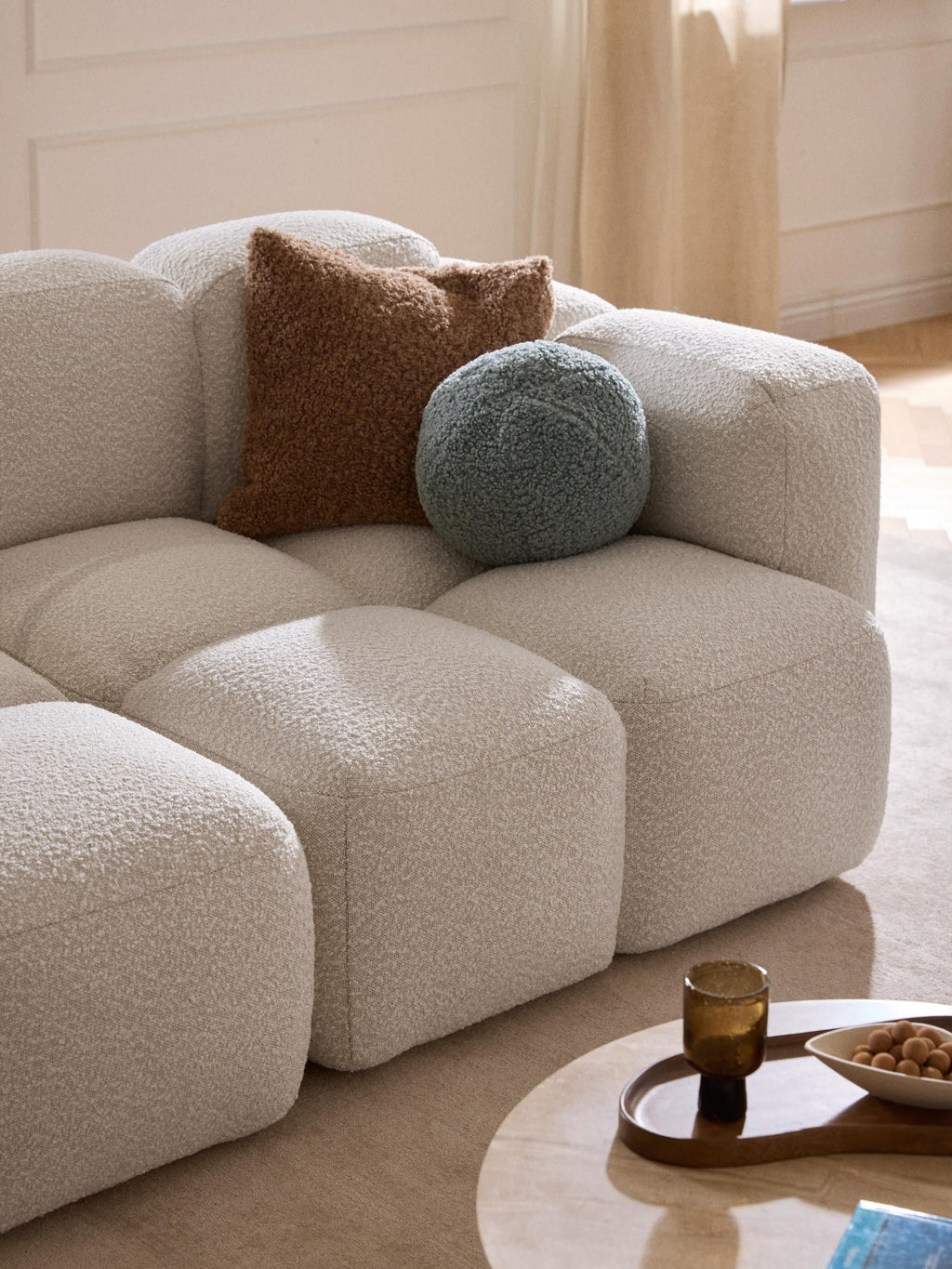 Tayla Bouclé Modular Sofa (2-seater)