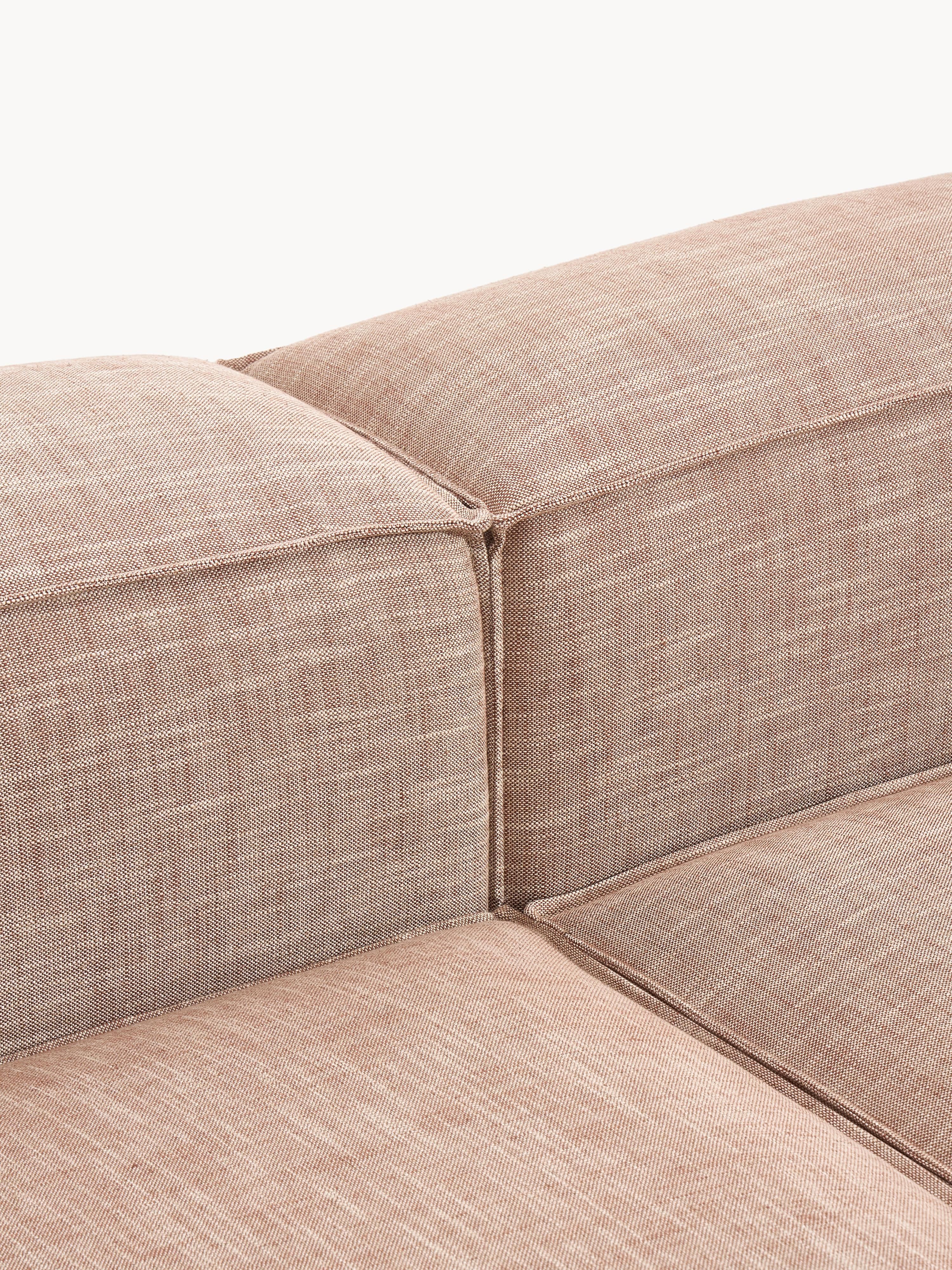 Lennon Linen Blend Modular Corner Sofa (4-seater)