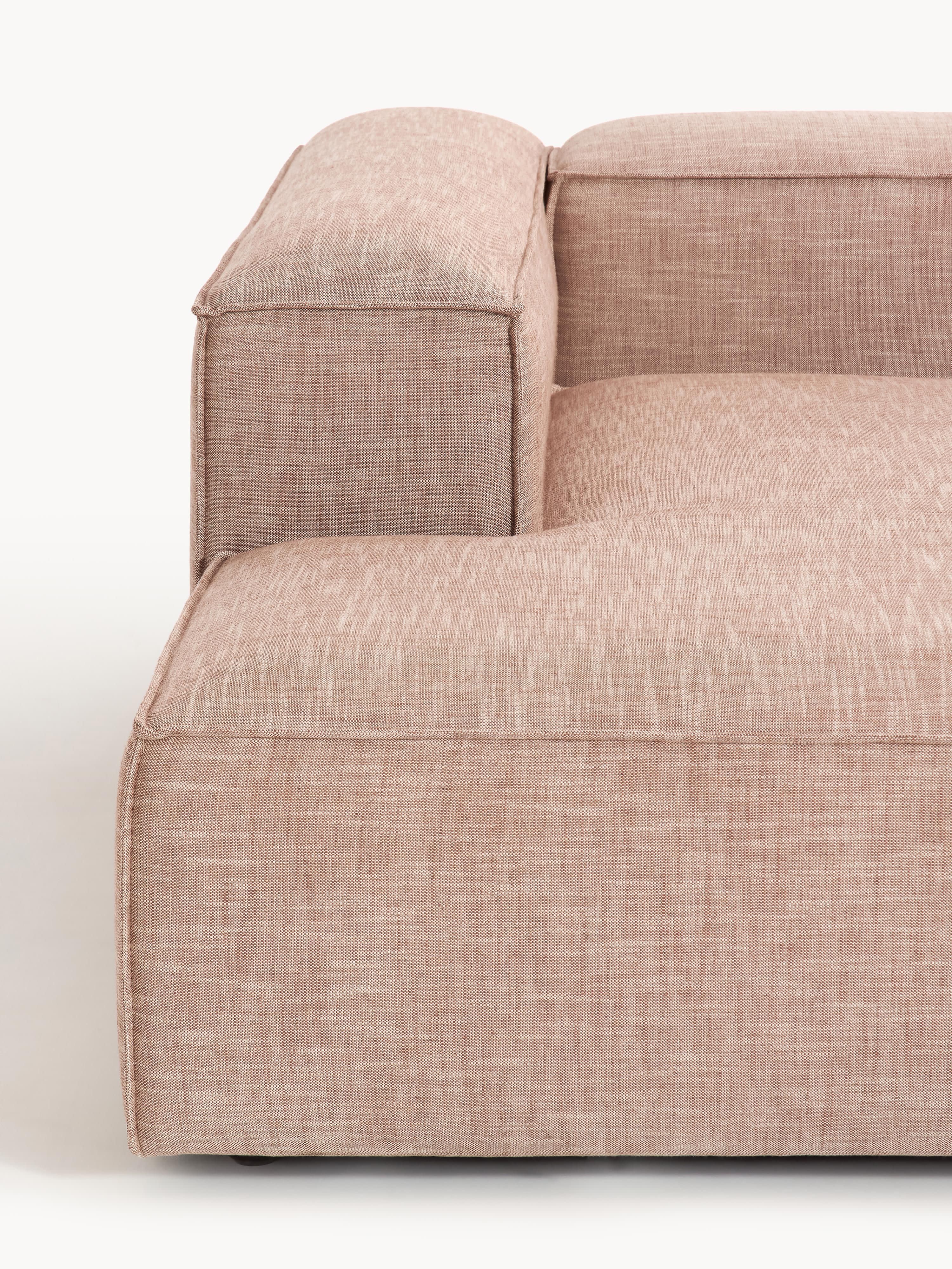 Lennon Linen Blend Modular Corner Sofa (4-seater)