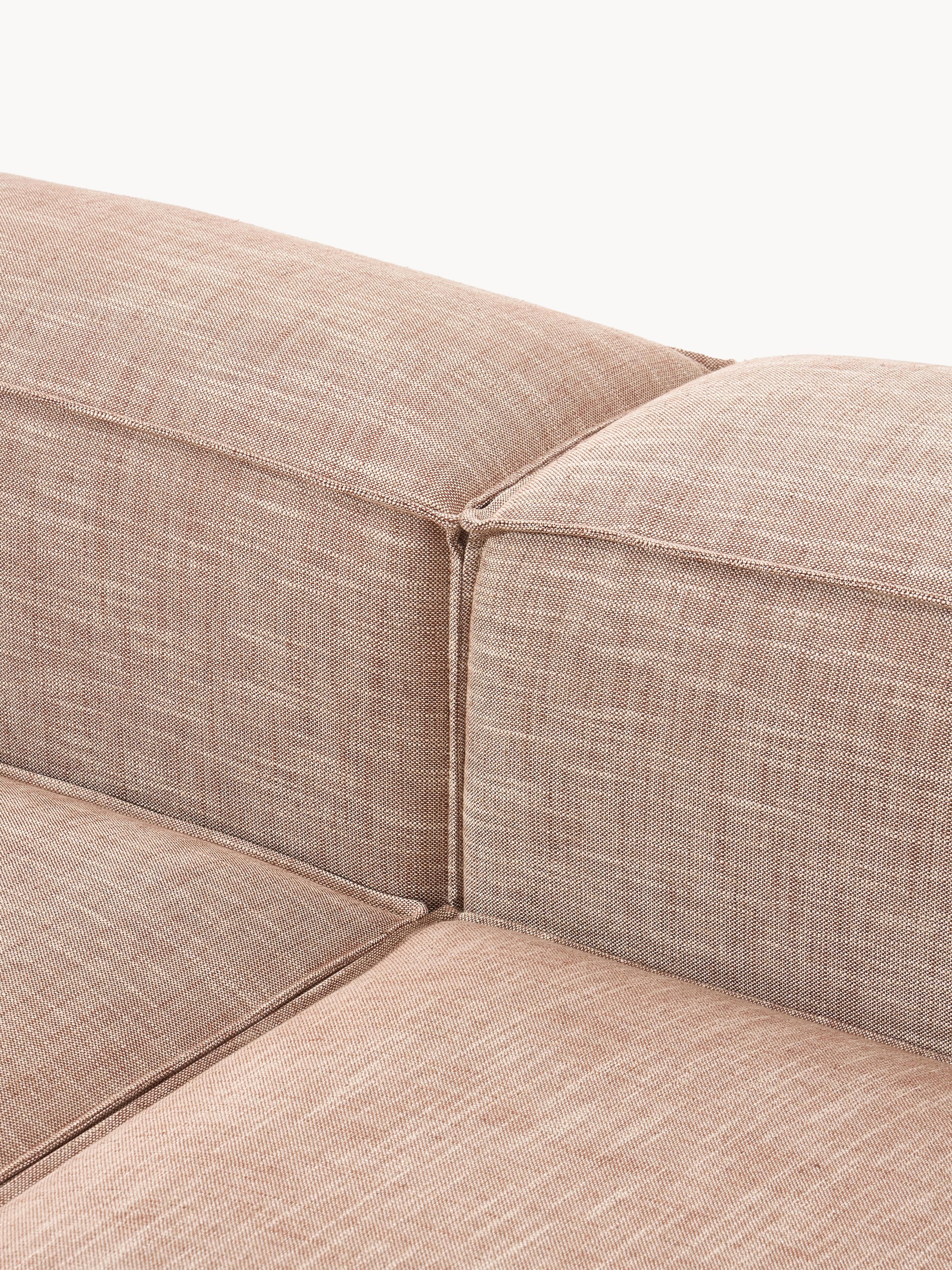 Lennon Linen Blend Modular Corner Sofa (4-seater)