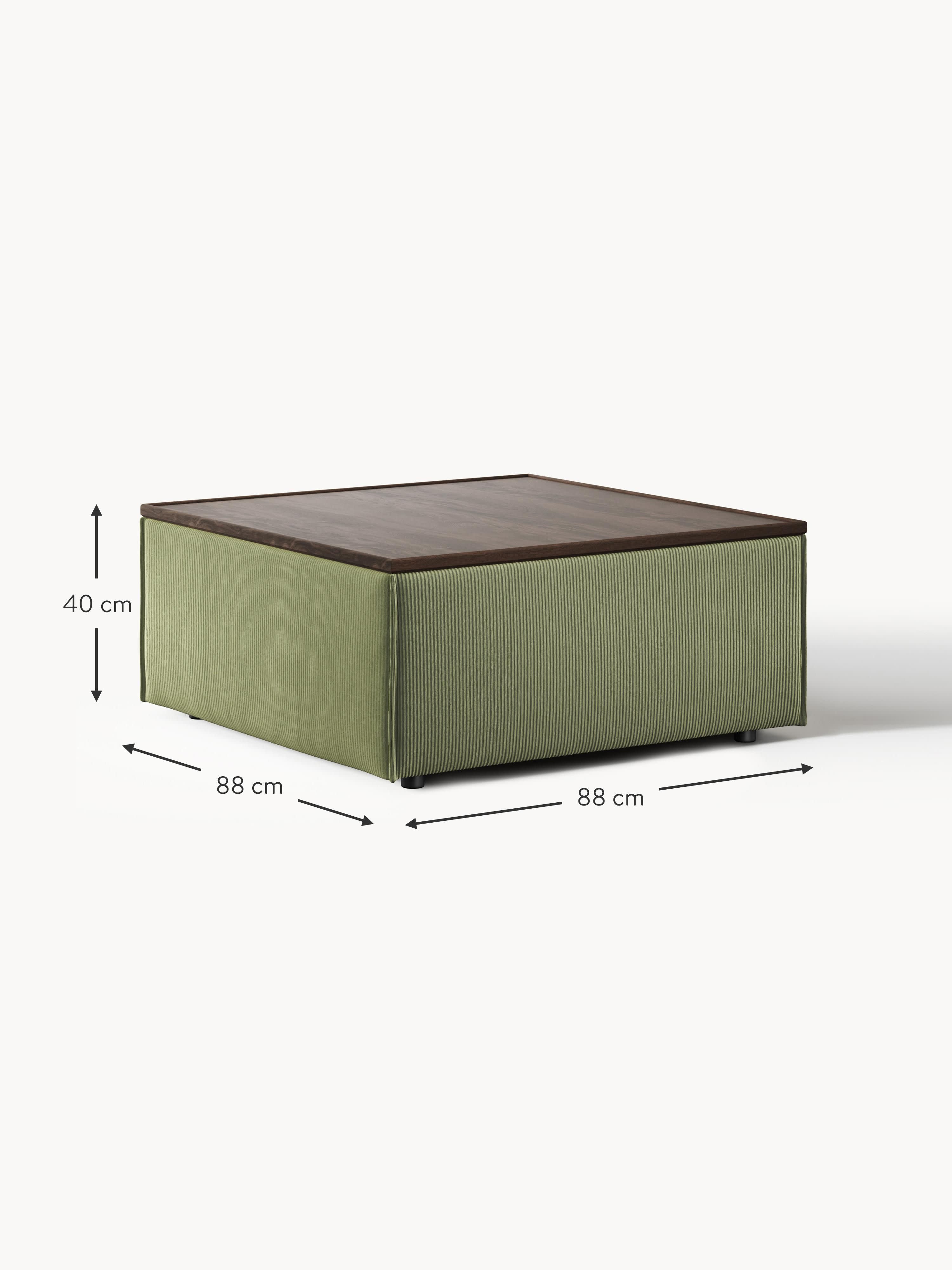 Lennon Corduroy Ottoman with Storage