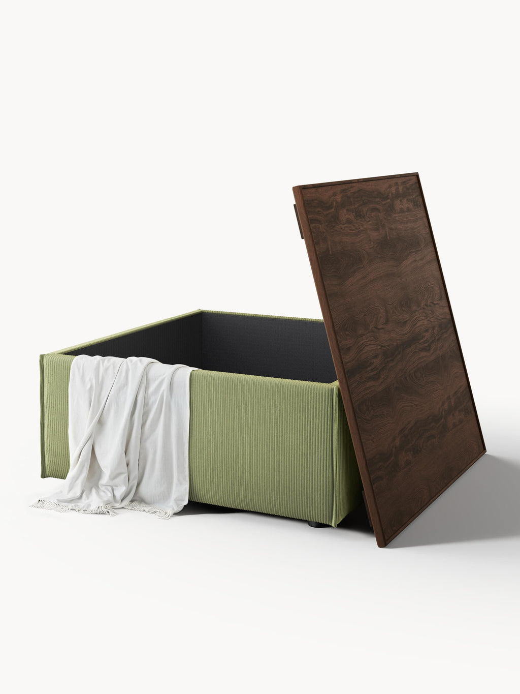 Lennon Corduroy Ottoman with Storage