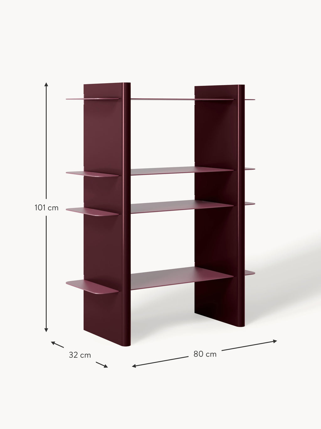 Rami Shelving Unit with Metal Elements