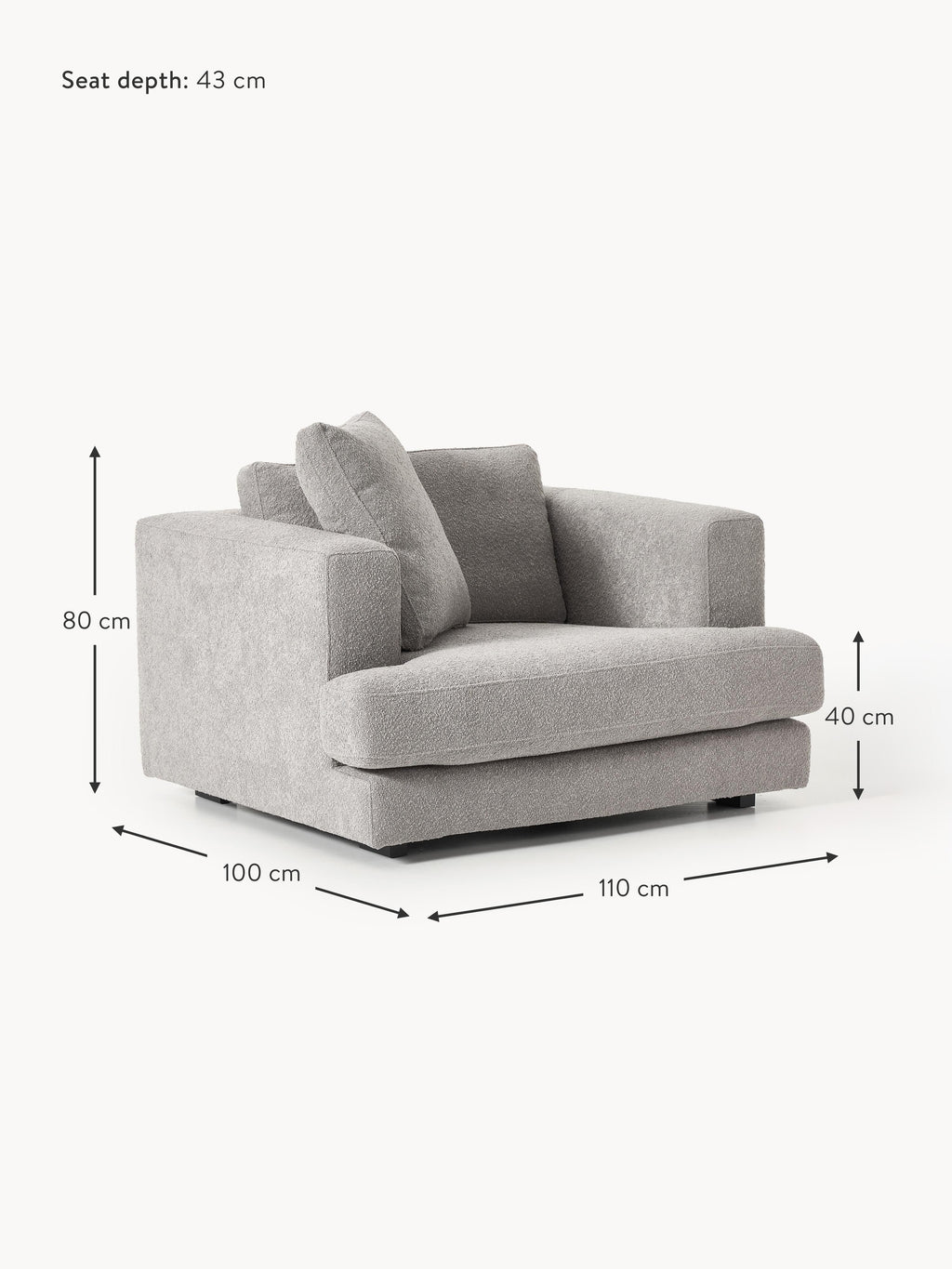 Tribeca Bouclé Armchair